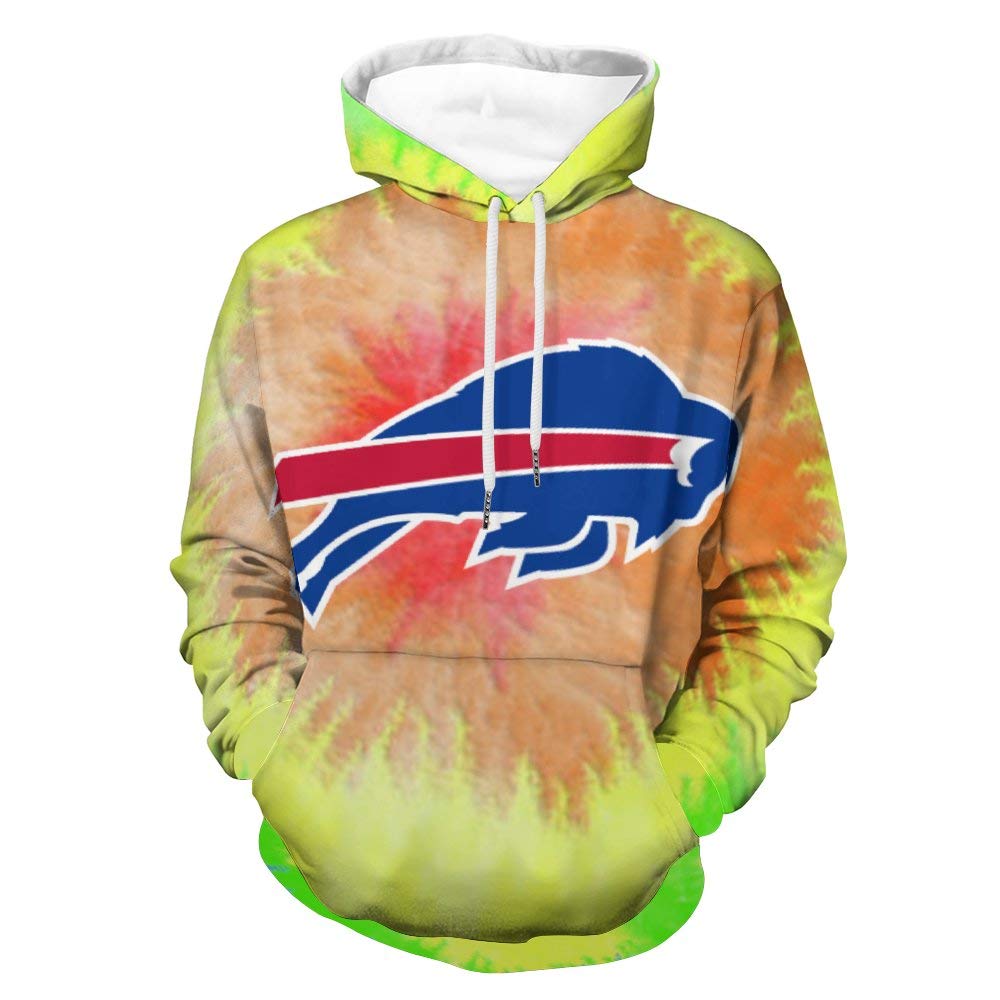 VFBuffalo Bills Hoodies, Pullover Sweatshirt with Kangaroo Pocket for Unisex Adults