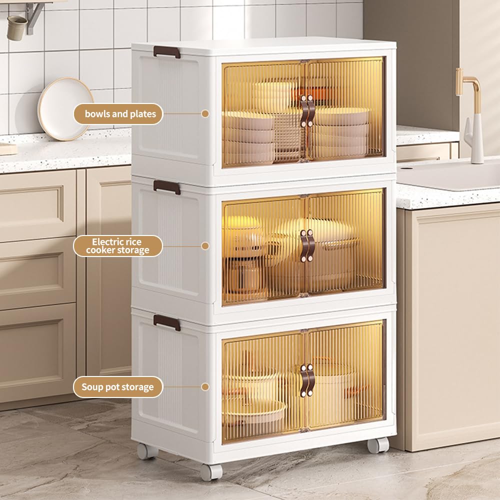 Tour de rangement à Roulettes en Plastique, 6 Grands Tiroirs,Ouverture Facile, Meuble de Rangement, Papeterie, pour Chambre, Salle de Bain, École & Bureau, Sans BPA-60*34*103 cm-blanc