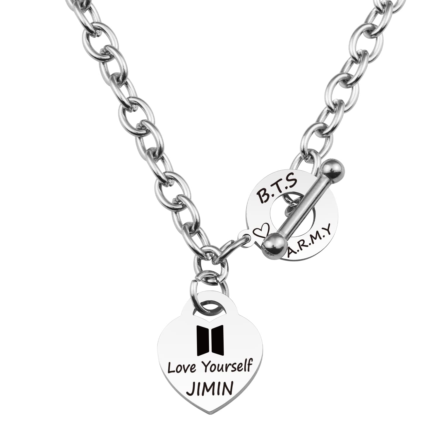 ARETIS Kpop BTS Necklace BTS Be the best J-HOPE JIMIN JIN JK RM SUGA V Necklace Bangtan Boys Necklace BTS Lover Korean Gro...