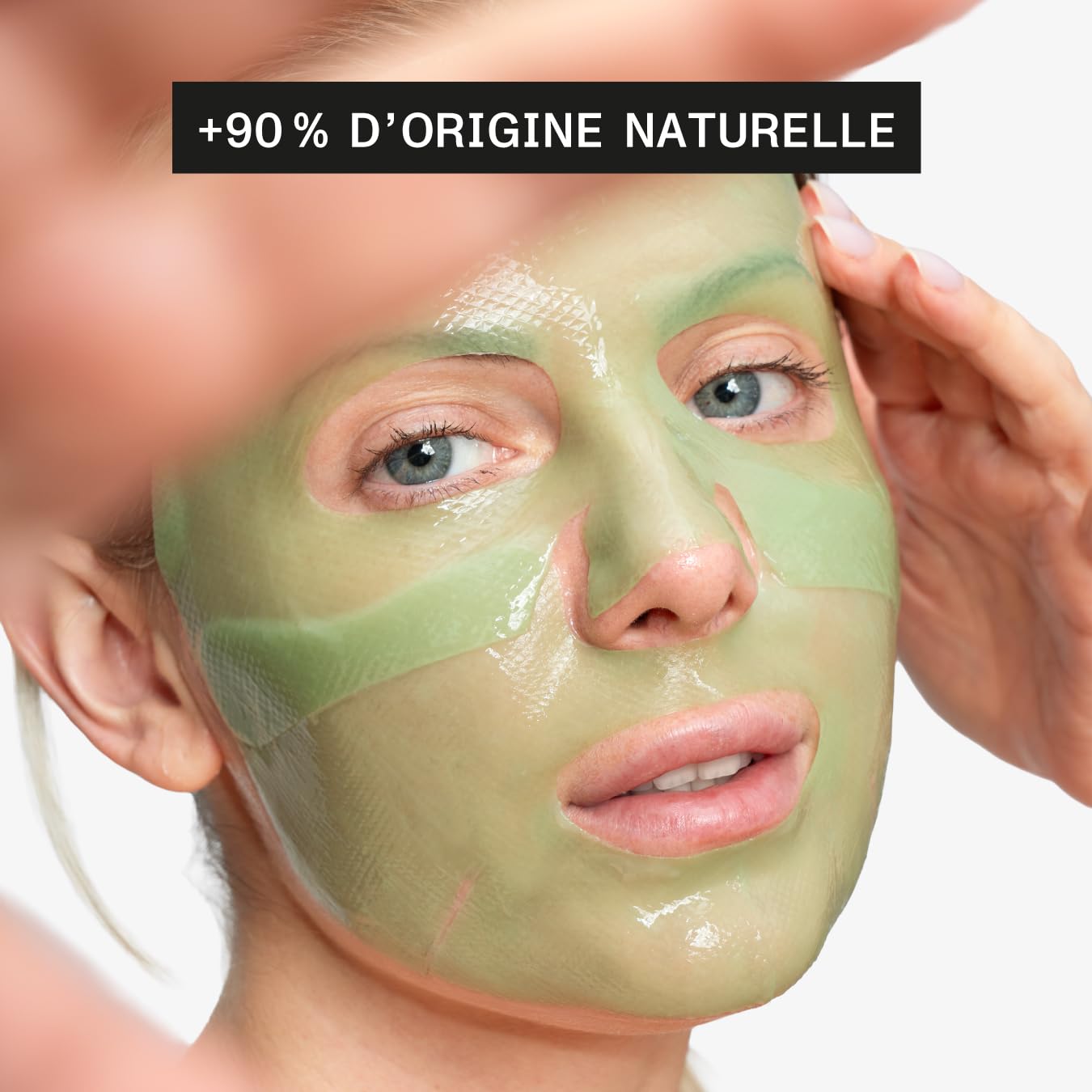 MASQUE VISAGE HYDROGEL HYDRATANT & ÉCLAT, Aloe Vera BIO, Collagène, Algues Marines, effet “seconde peau” pour peaux sèches, ternes, fatiguées, Made in France (6)