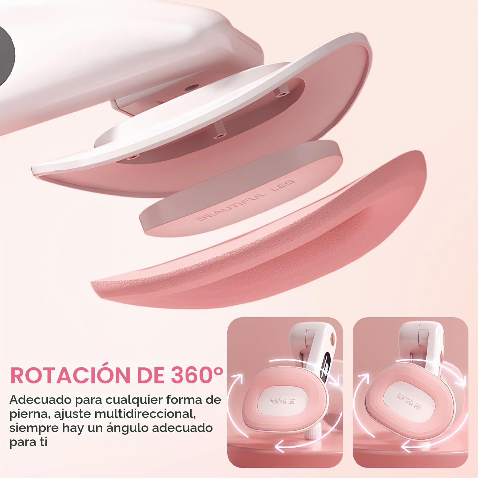 Ejercitador de Muslos y Suelo Pélvico para Mujeres Máquina de Ejercicio Interno de Piernas con Contador Digital Kegel Trainer Tonificador de Glúteos y Musculatura Abdominal para Casa