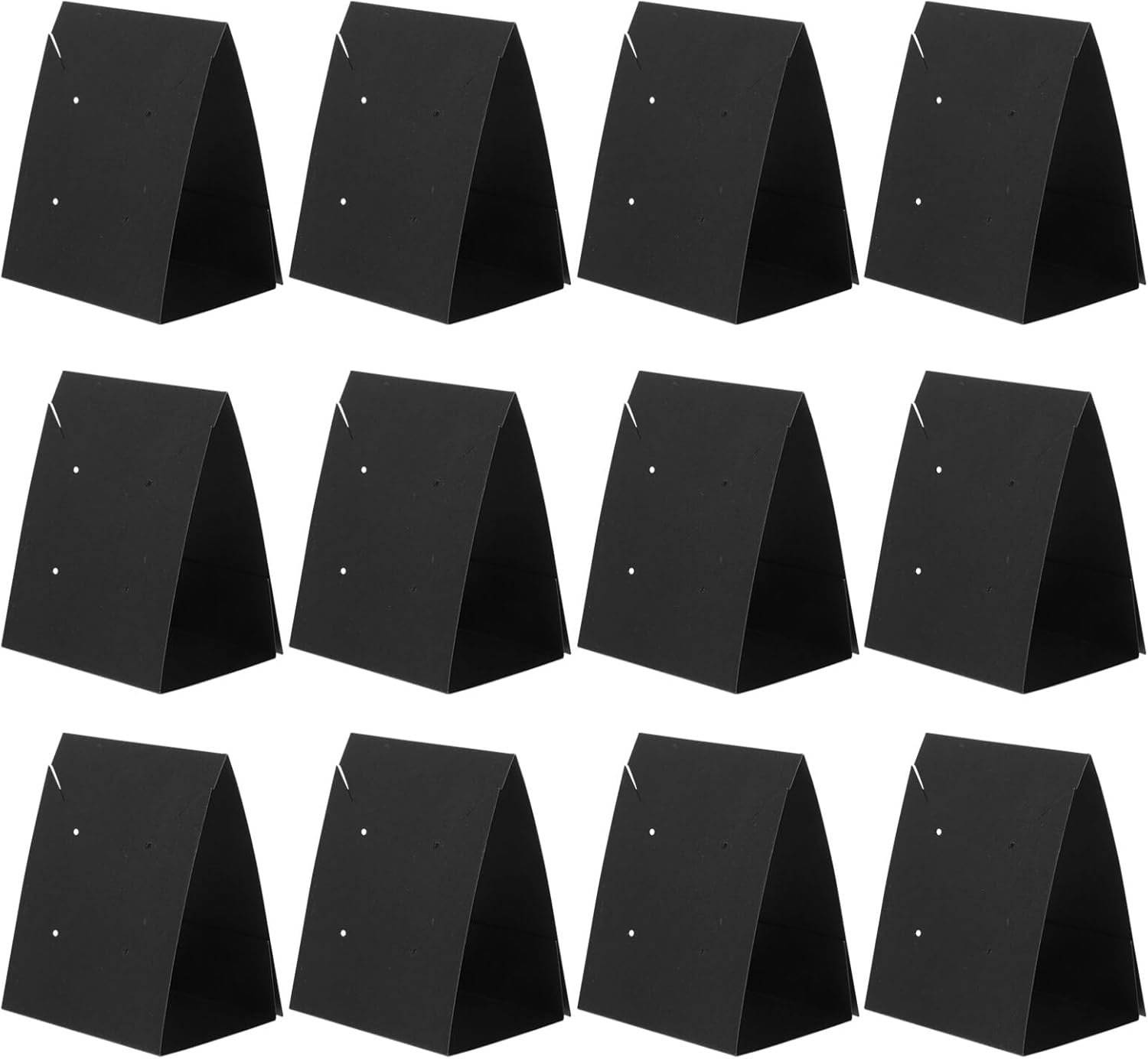 EXCEART 100pcs Earring Display Cards Retro Jewelry Holder for Earrings and Necklaces Sturdy Cardboard Packaging for Retail and Craft Shows Kraft