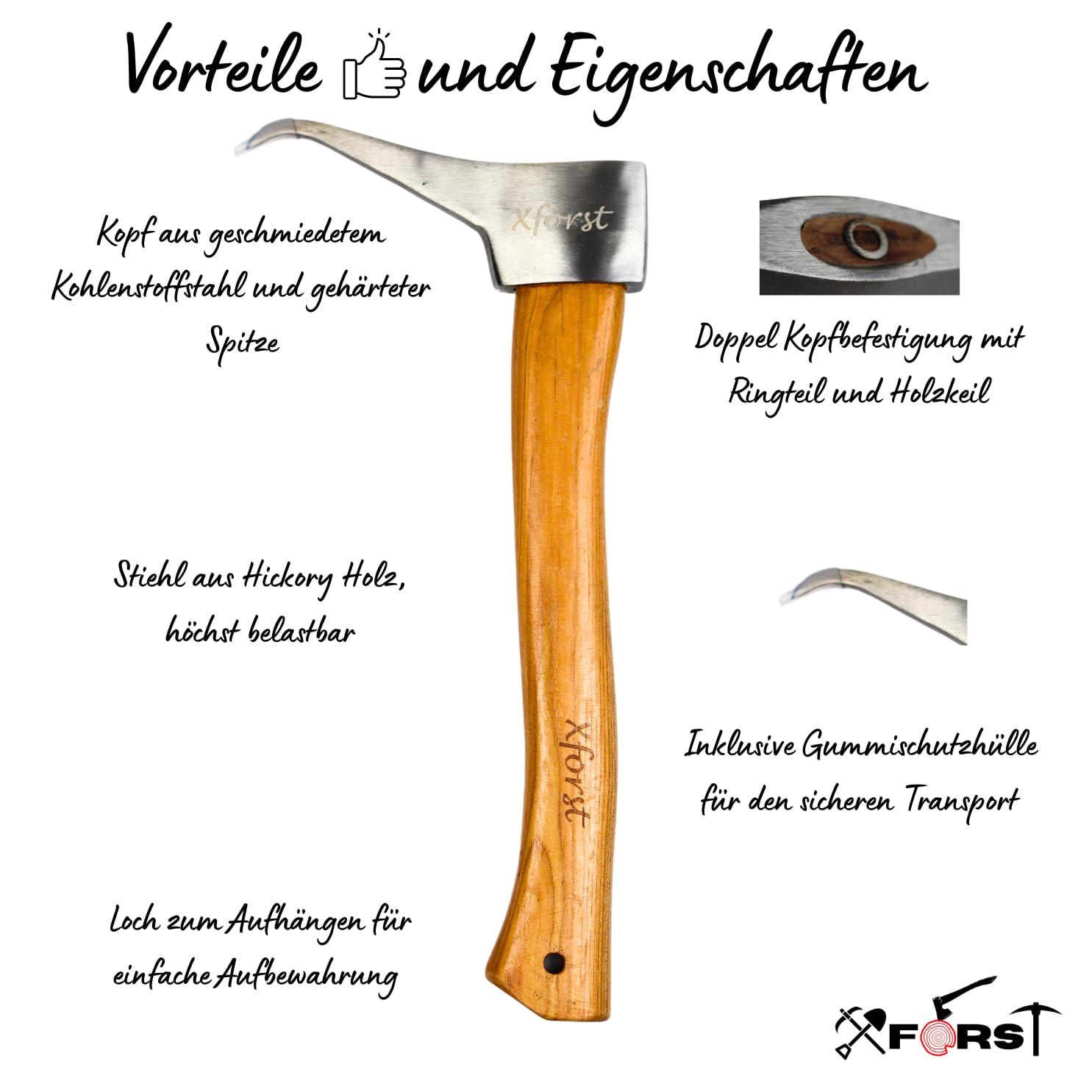 Xforst Set Sappie groß 73 cm + klein 38cm - Sapie Handsappie Handsapie inklusive Gürtelhalterung X-P500L + X-P50 BX