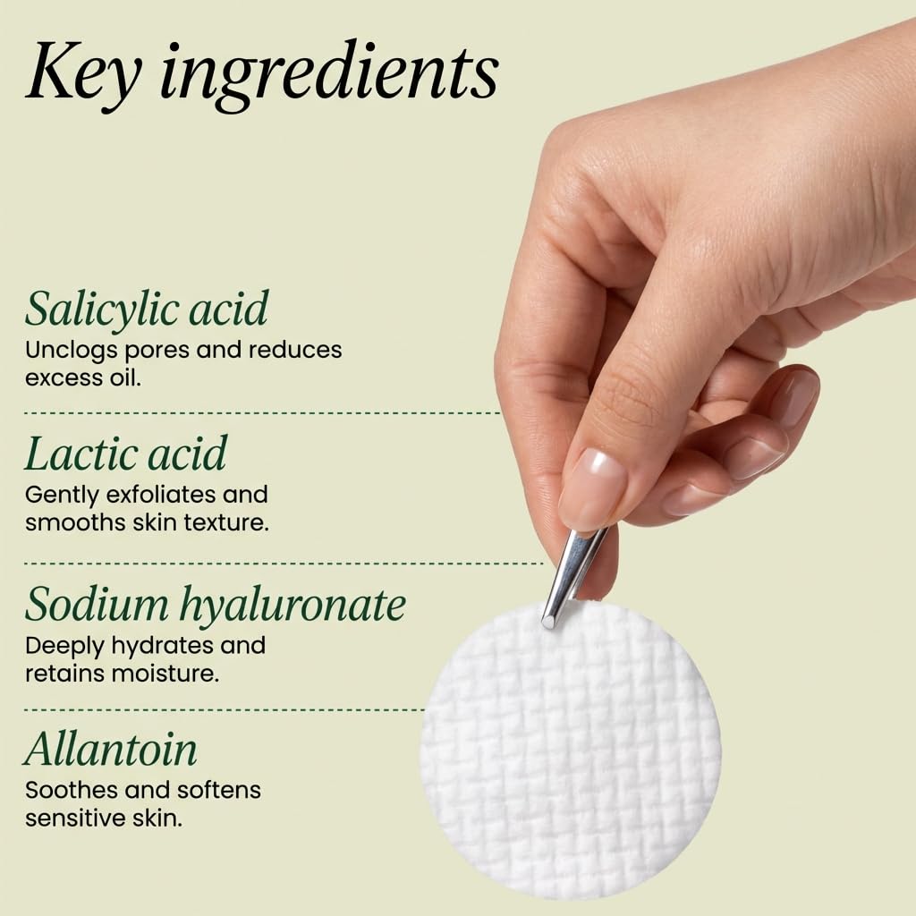 QUIA Korean Skincare Set - Toner Pads + Collagen Wrapping Mask - Dual-Step System for Visibly Smoother Texture, Refined Pore Appearance & Glass Skin - Gentle Exfoliation + Overnight Firming Treatm