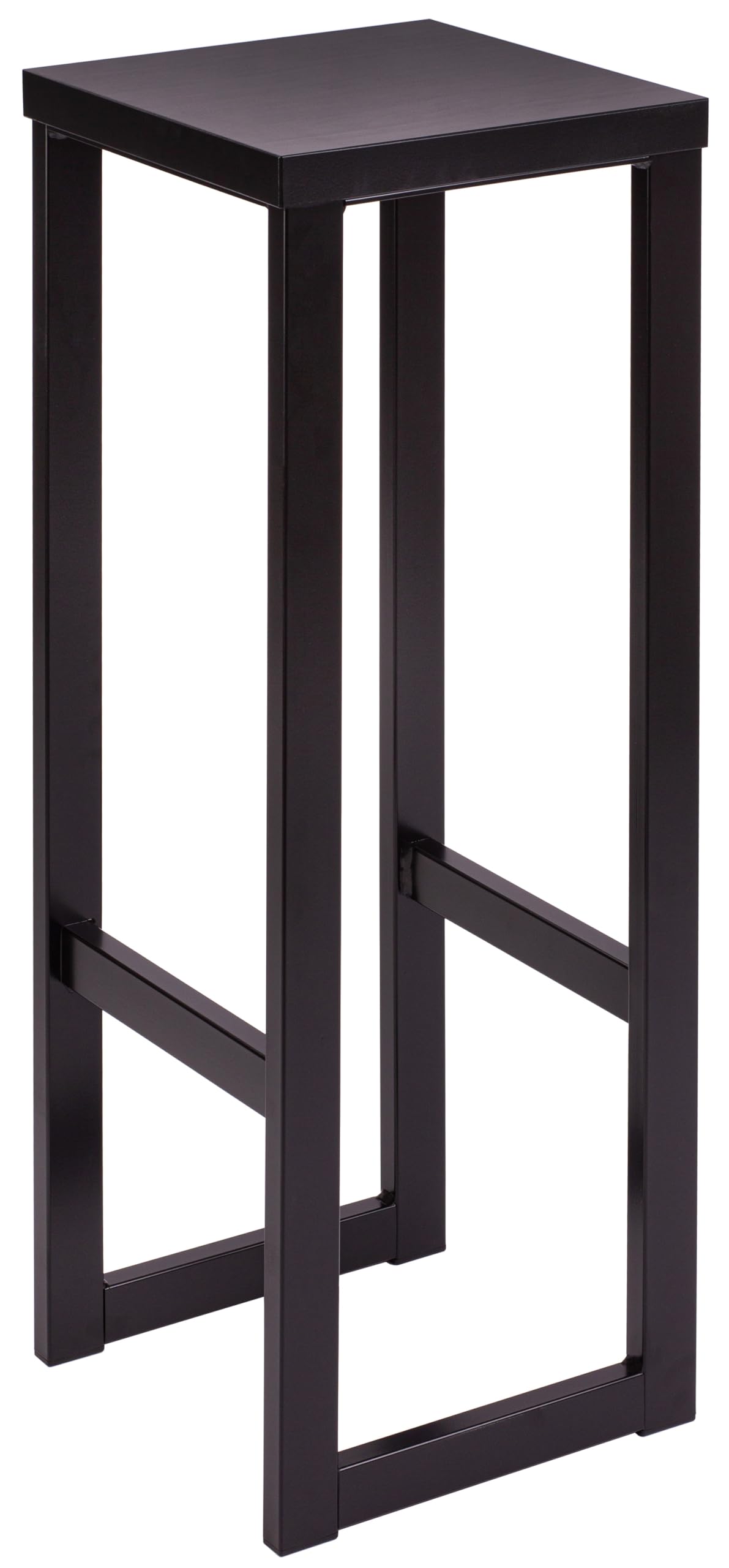 Sgabello in legno LOFT, sgabello da bar in legno, con struttura in metallo, 30 x 30 x 90 cm, sgabello da doccia, moderno, da cucina, da bar, da bancone