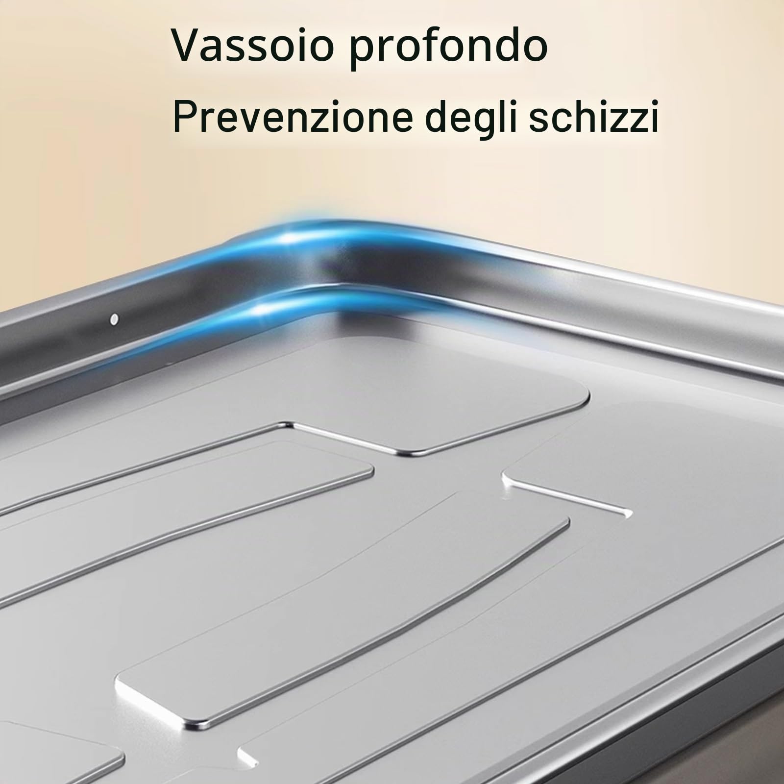 Vasca Raccogli Condensa Condizionatore Acciaio Inossidabile Con Tubo Flessibile da 2m, Raccolta Acqua per Pompe di Calore Esterne(84 * 39cm)