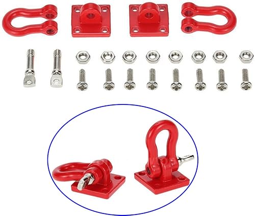 Miniatura 3 de ShareGoo - Ganchos de metal para remolque de remolque a control remoto, con hebilla, grilletes de cabrestante, accesorios de decoración a control