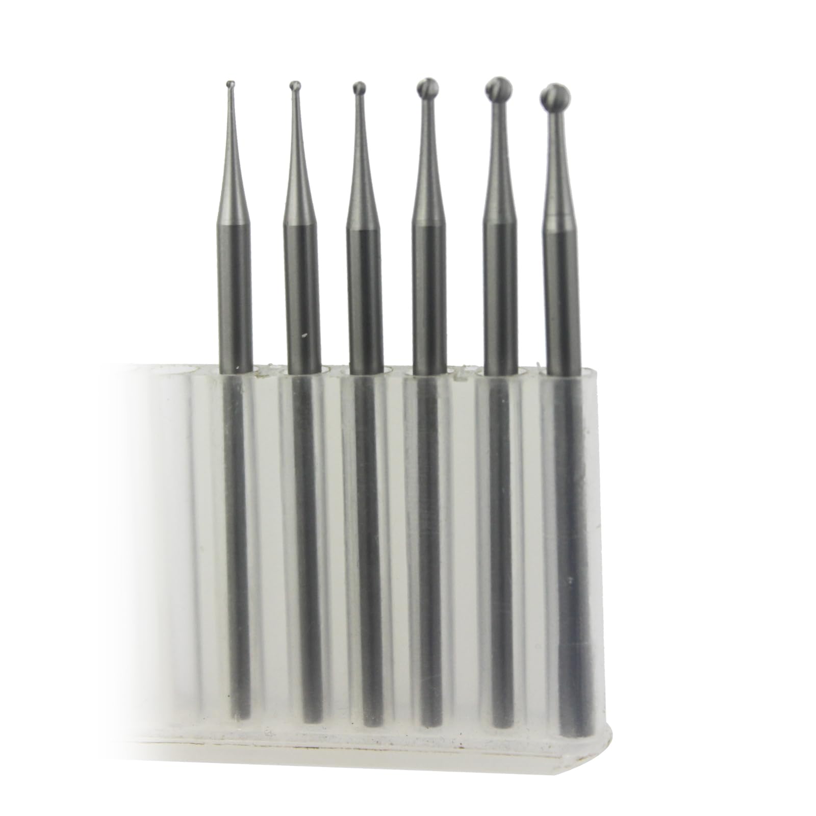 Luo Ke Round Ball Burr 𝐋𝐮𝐨 𝐤𝐞 6 Pcs - 3/32'' Shank Sphere Shape Jewelry Setting Ball Burs For Lapidary Making 006-020