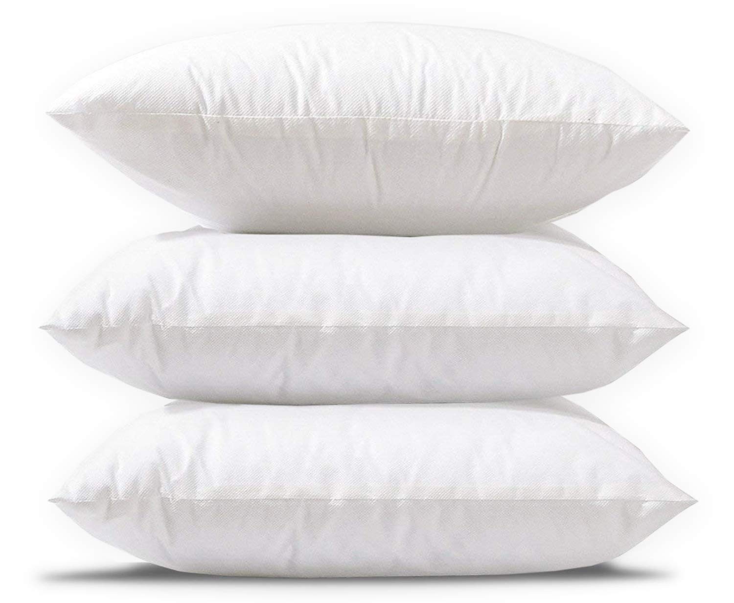 Kuber Industries Microfibre 3 Pieces Cushion Filler Set 16"x16" (White) - CTKTC40733-image-3