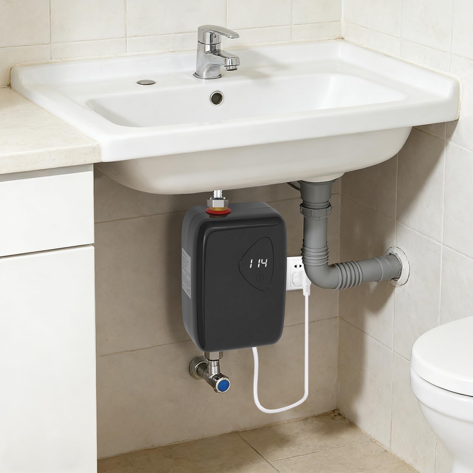 Mini chauffe-eau électrique pour cuisine et évier à main de studio
