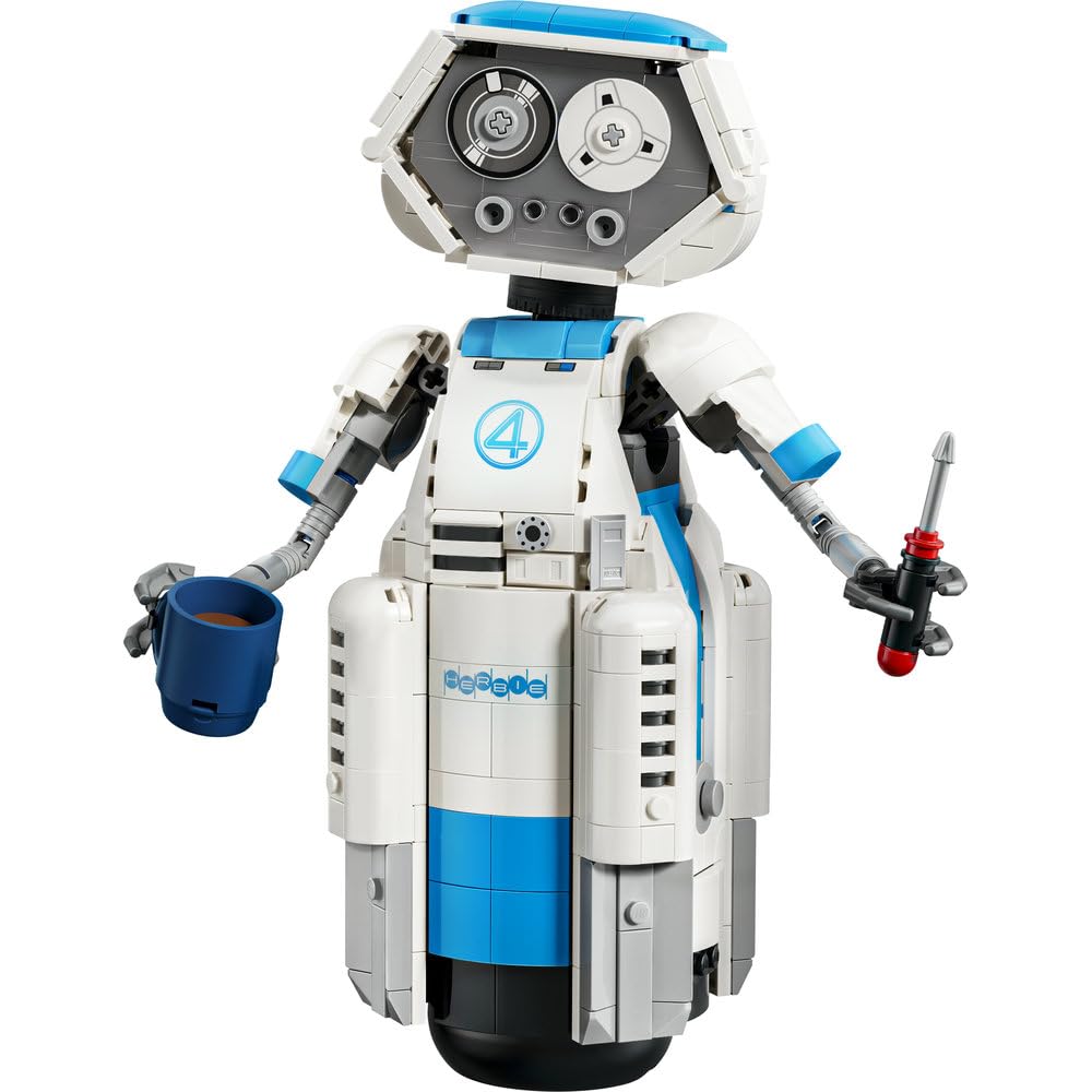 LEGO | Marvel Fantastyczna Czwórka H.E.R.B.I.E. 76339 | Figurka kolekcjonerska, zabawka dla 10-latka, prezent dla fana Marvela, klocki dla chłopca i dziewczynki, 747 elementów