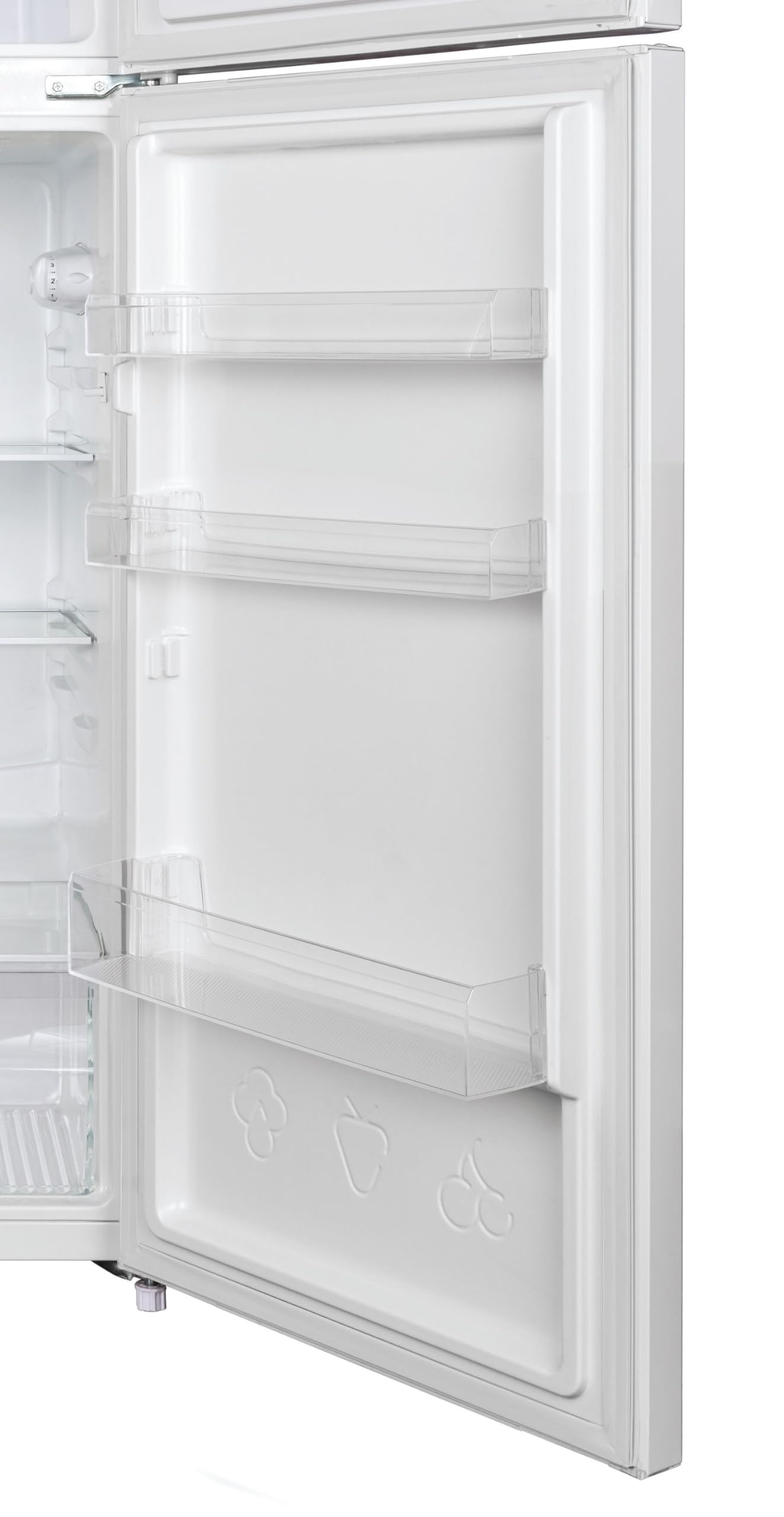 Candy - Réfrigérateur double-portes CDG1S514EW - Réfrigérateur Combi, 211L, technologie statique, éclairage LED, porte réversible, 41DB, alarme de porte, largeur 55 cm, hauteur 1,45 m, blanc