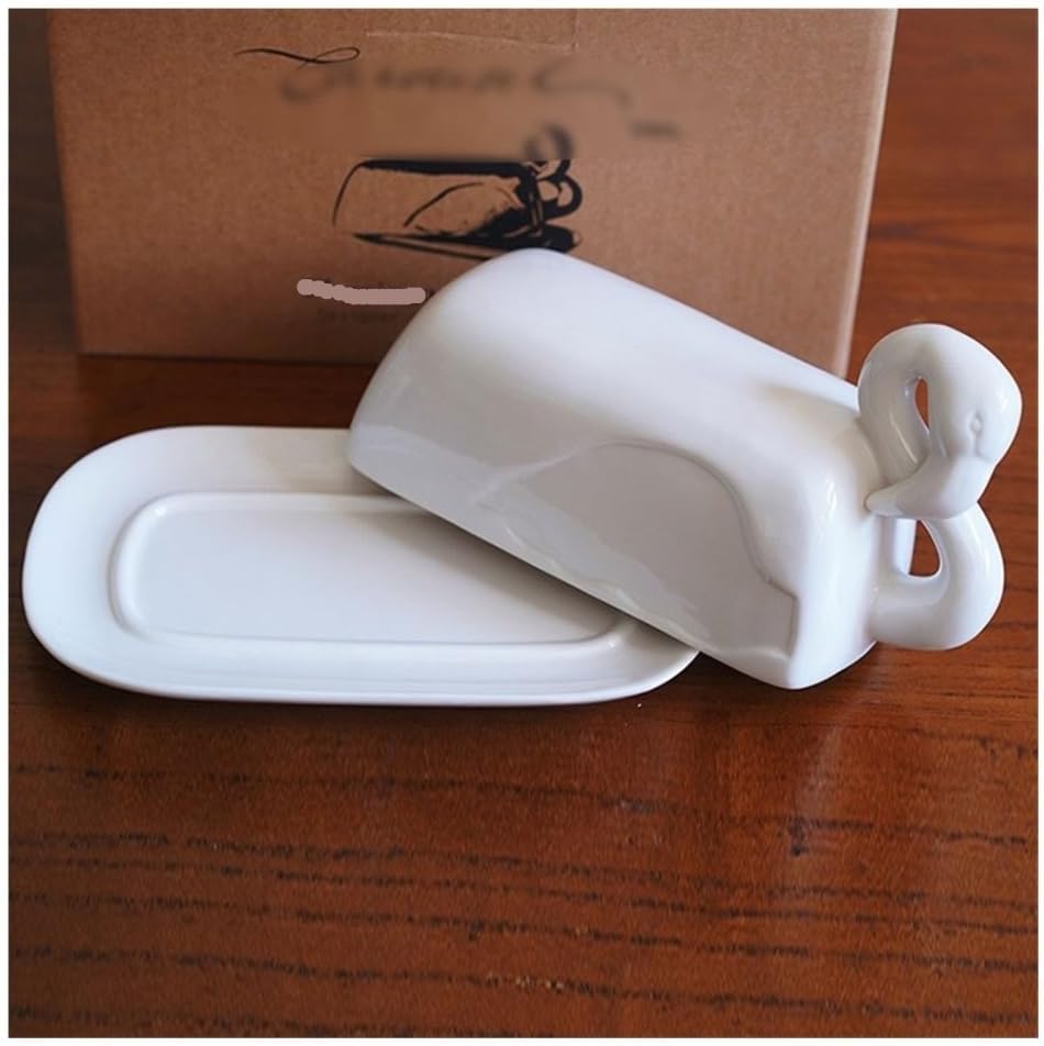 Butter Dish Bird Shaped Butter Plate, Bread, Ceramic Storage Container, Afternoon Tea Snack