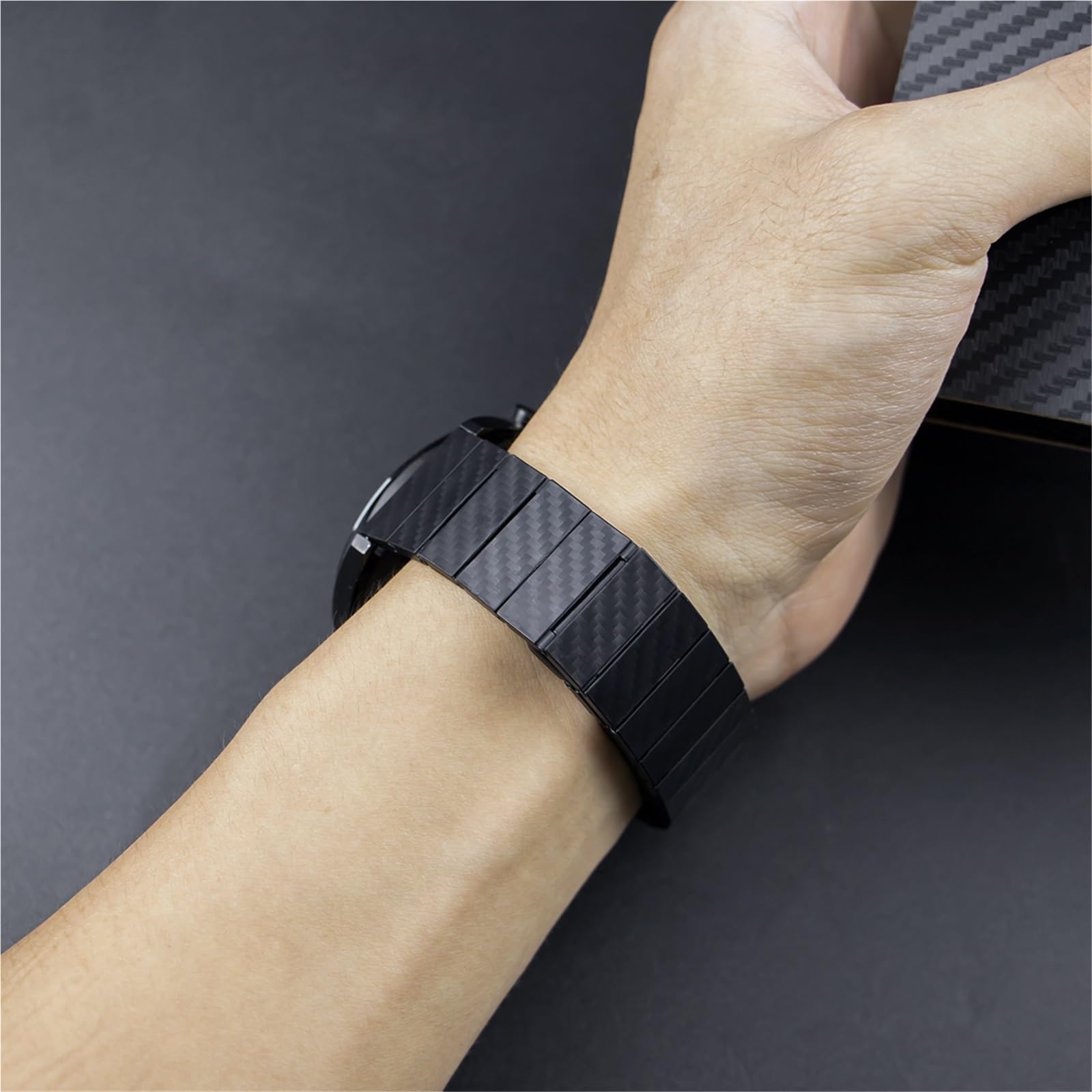 Sangle magnétique en Fibre de Carbone pour la Montre 7 47 mm LTE Bracelet Bracelet Bande de Montre de Montre