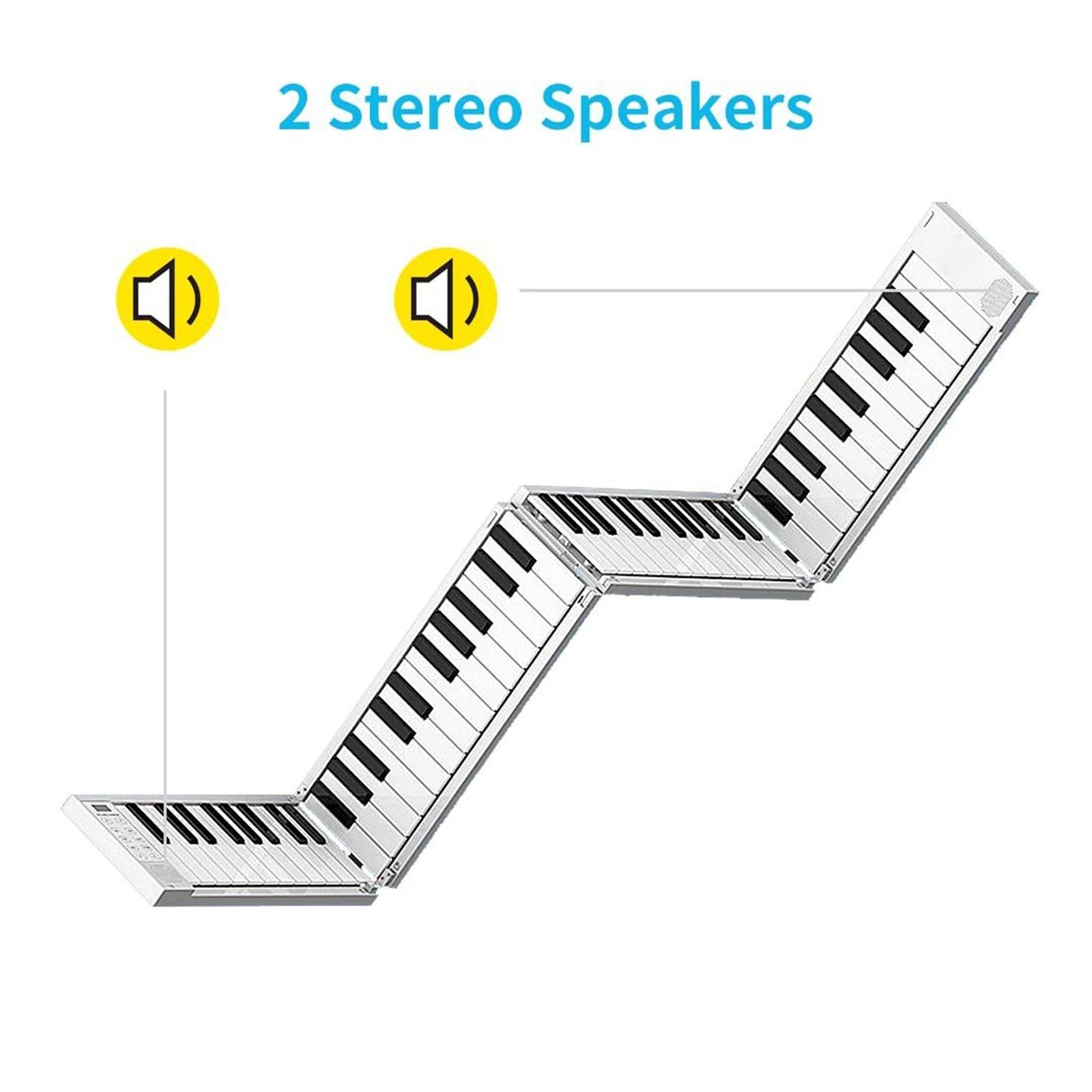 Tastiera Per Pianoforte Elettronico Portatile Pieghevole A 88 Tasti Per Studenti Principianti Con Borse Per Il Trasporto Pianoforte Elettronico per Principianti