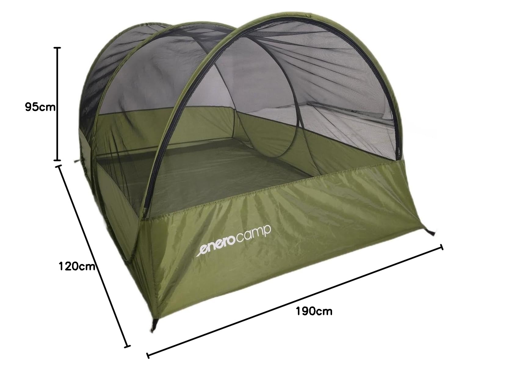 Zelt 2 Personen – 2 Mann Zelt wasserdicht 190x120x95 cm Grün – Pop Up Moskitonetz Campingzelt – Ideal für Sommer & Outdoor