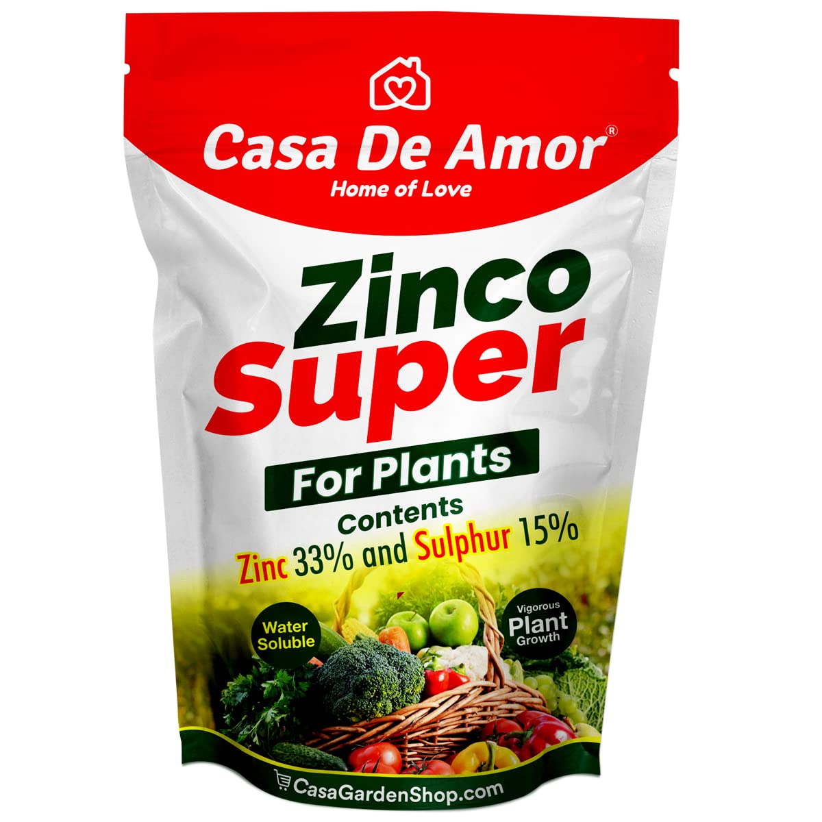 Casa De Amor Zinco Super (Zinc 33% and Sulphur 15%) Micronutrient for All Types of Plants, Lawn and Gardening (900 gm) (B09NSKQVYW) Amazon Price History, Amazon Price Tracker