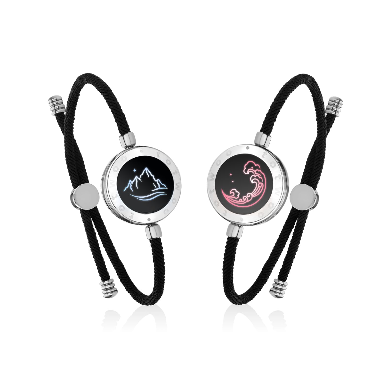 ☆TOTWOO] スマートブレスレット ペア 着信通知·振動機能付き カップル Amazon | [TOTWOO] スマートブレスレット ペア 着信通知·振動機能付き