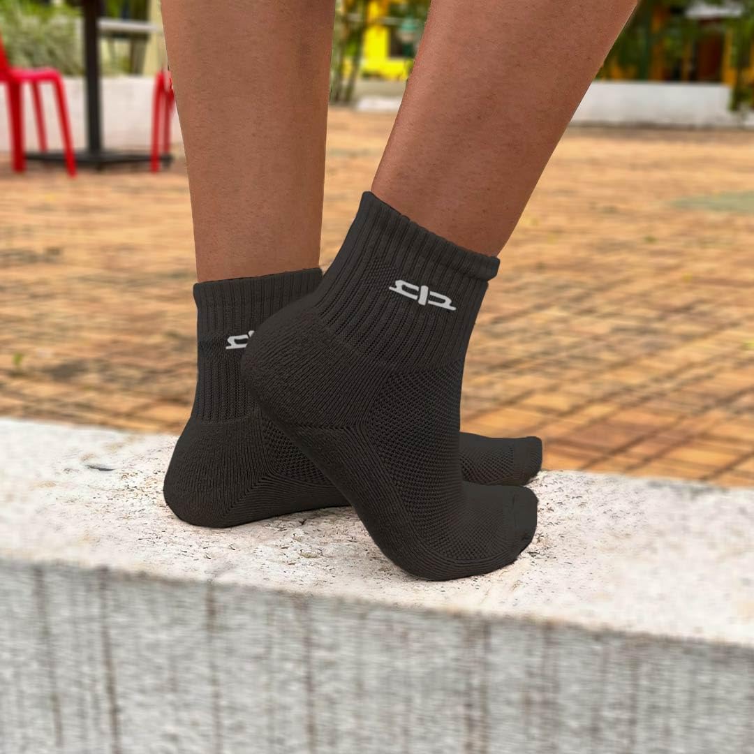 HEELIUM Bamboo Socks for Women | Quarter Length | 3X Softer than Cotton Socks | Odour-Free & Breathable | Superior Comfort & Cushioned Base 3