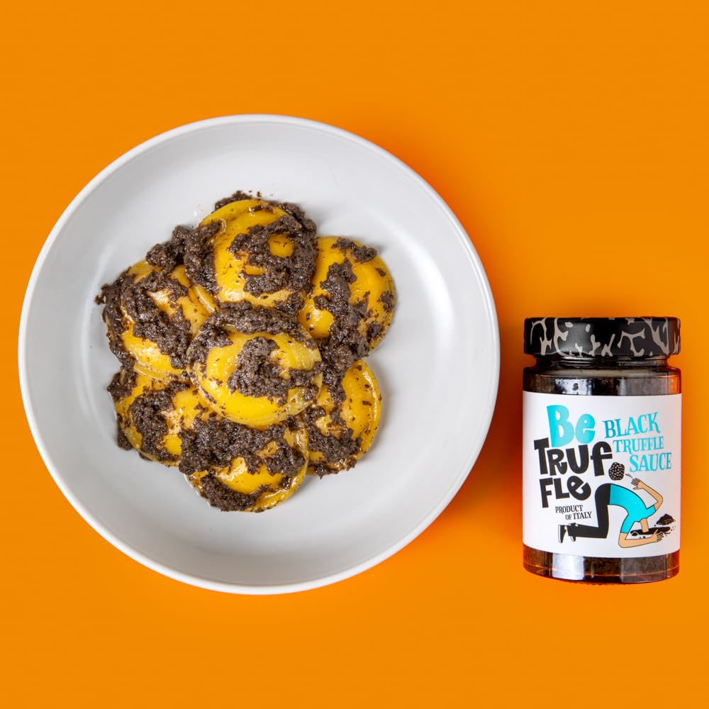Be Truffle - Sauce à la truffe noire 180g - Fabriquée en Italie - Végan, sans gluten, sans cholestérol