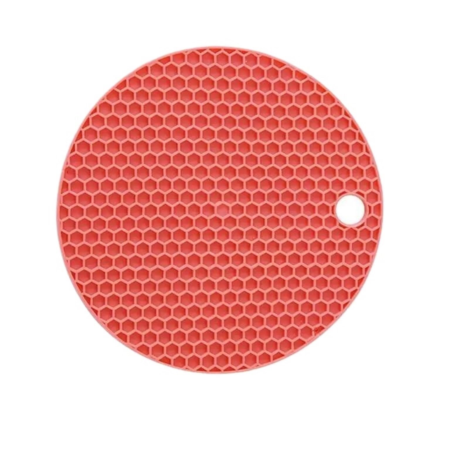 10Pcs Honeycomb Shaped Mats Heat Resistant Silicone Trivet Protect Your Countertops With This Placemat For Home(Orange)