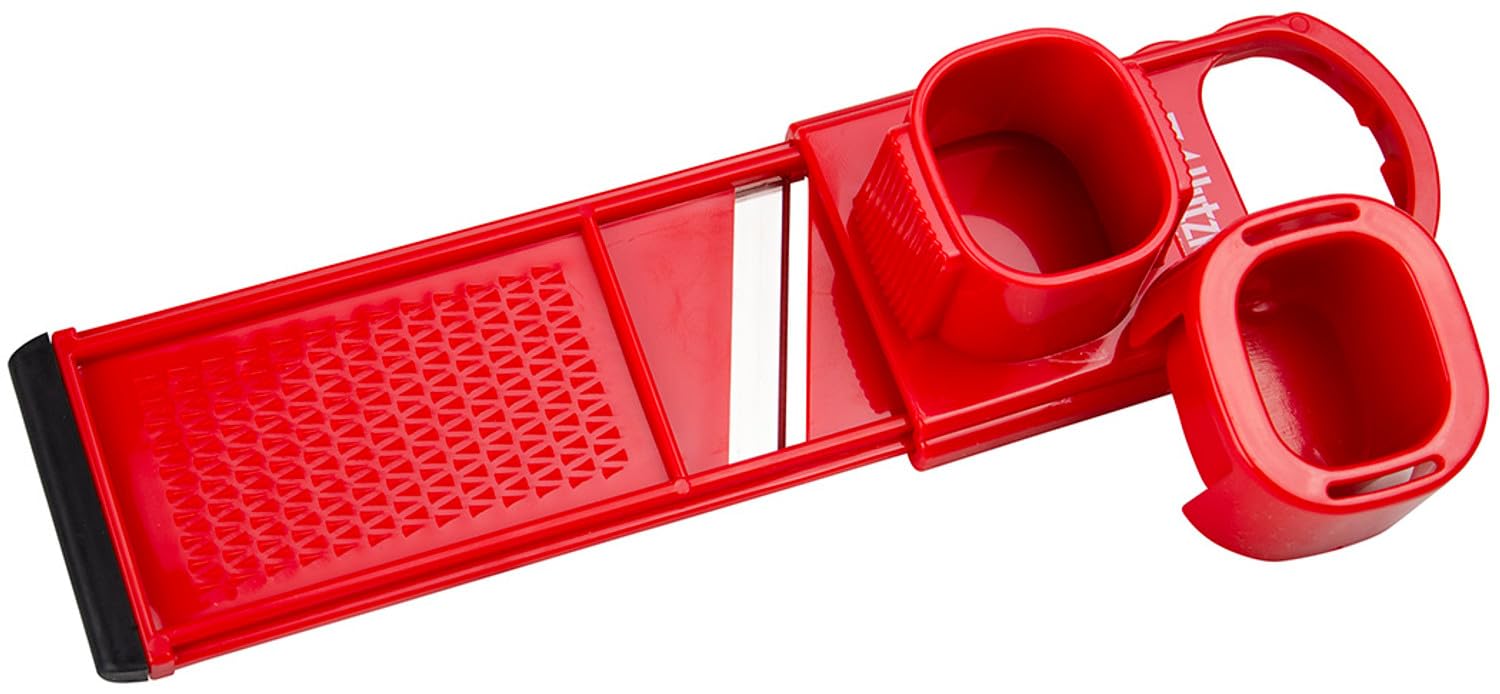 Hutzler 718 Garlic Slicer and Shredder, Red