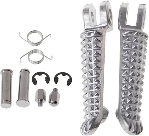 Miniatura 2 de Foot Pegs Pedals Motorcycle Footrests for Yamaha for YZF R1 R6 R6S 1998-2012 2003-2008 2004 2005 2006 2007 Motorcycle Aluminum Front Footrests