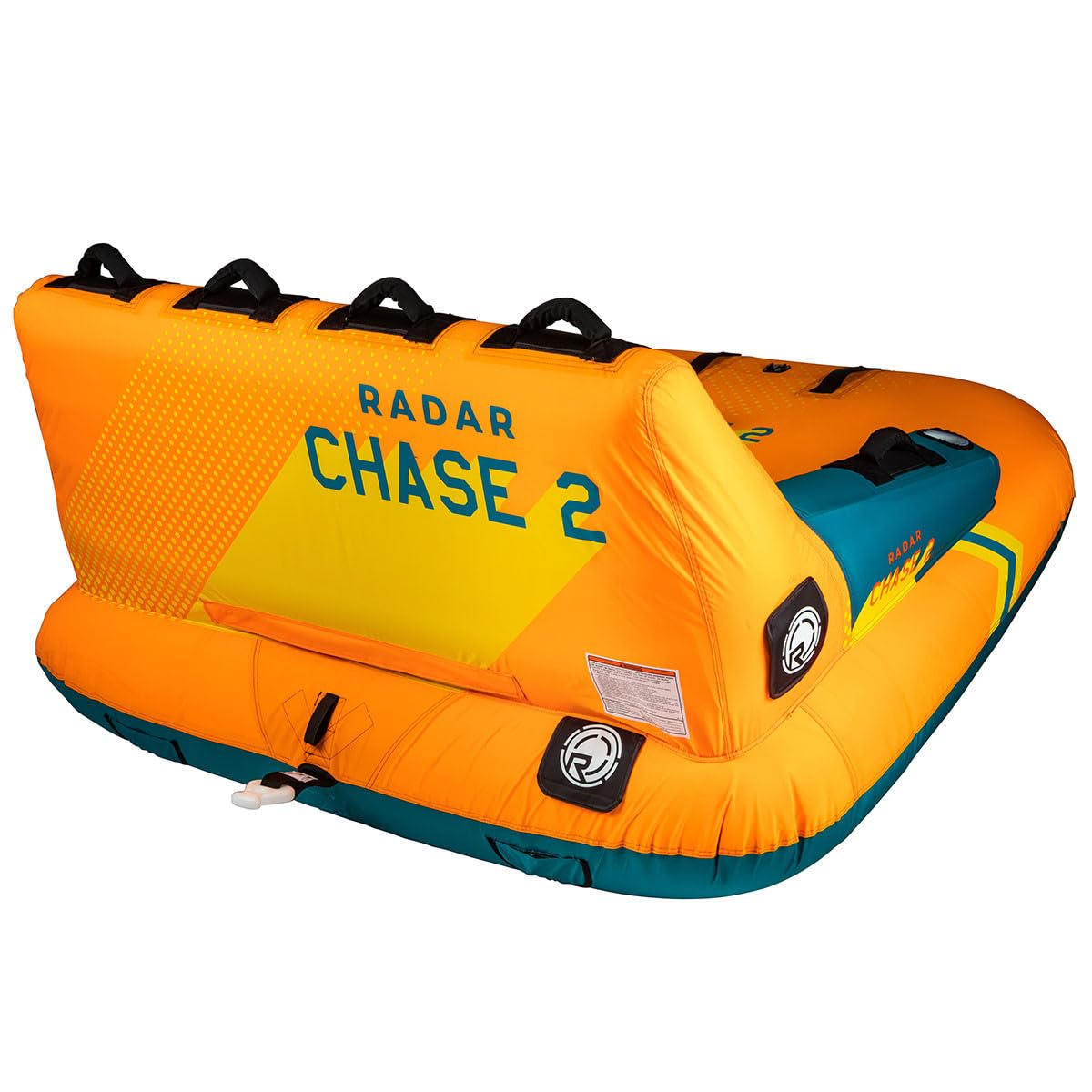 Radar The Chase Lounge Towable Tube, Teal/Orange, 2 Person