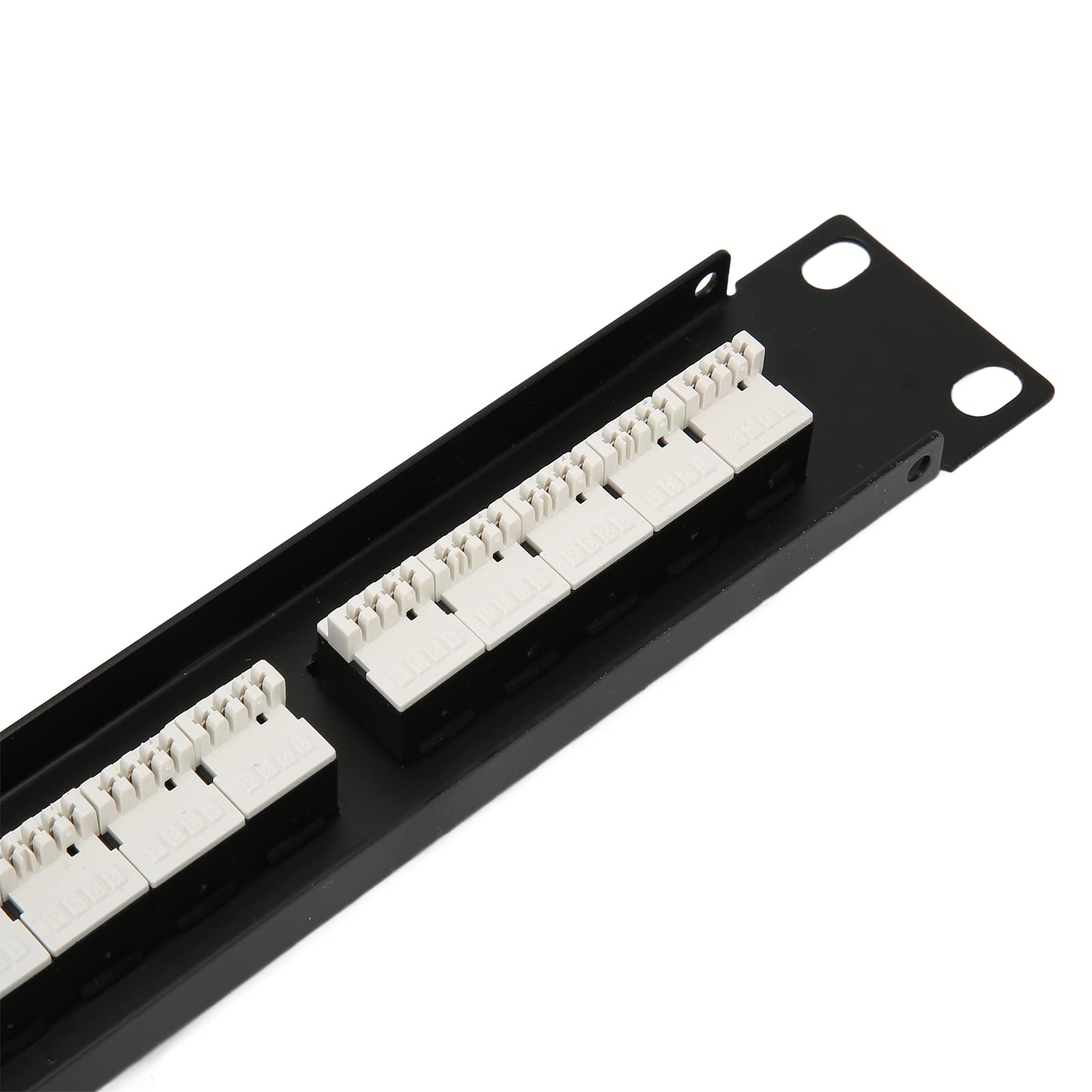 Gonetre Patch Panel Cat3 Patch Panel Rj11 Pannello patch di rete Rj11 Accoppiatore passante 25 porte Anti interferenza Pin Cat3 Patch Panel per armadio rack da 19 pollici