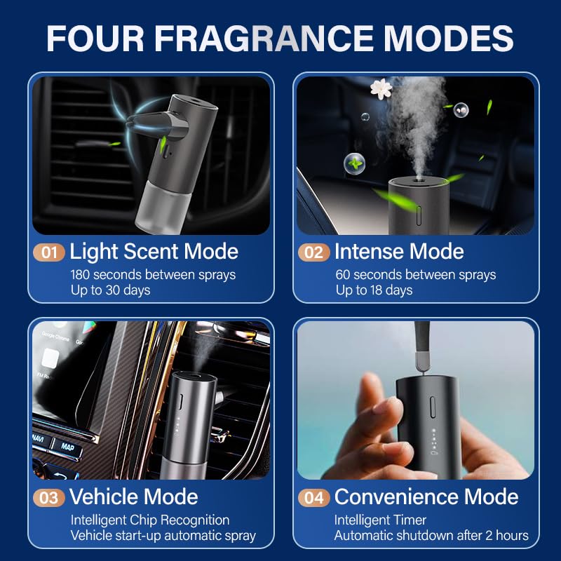 Difusor aromático eléctrico portátil para auto y hogar miniatura 3