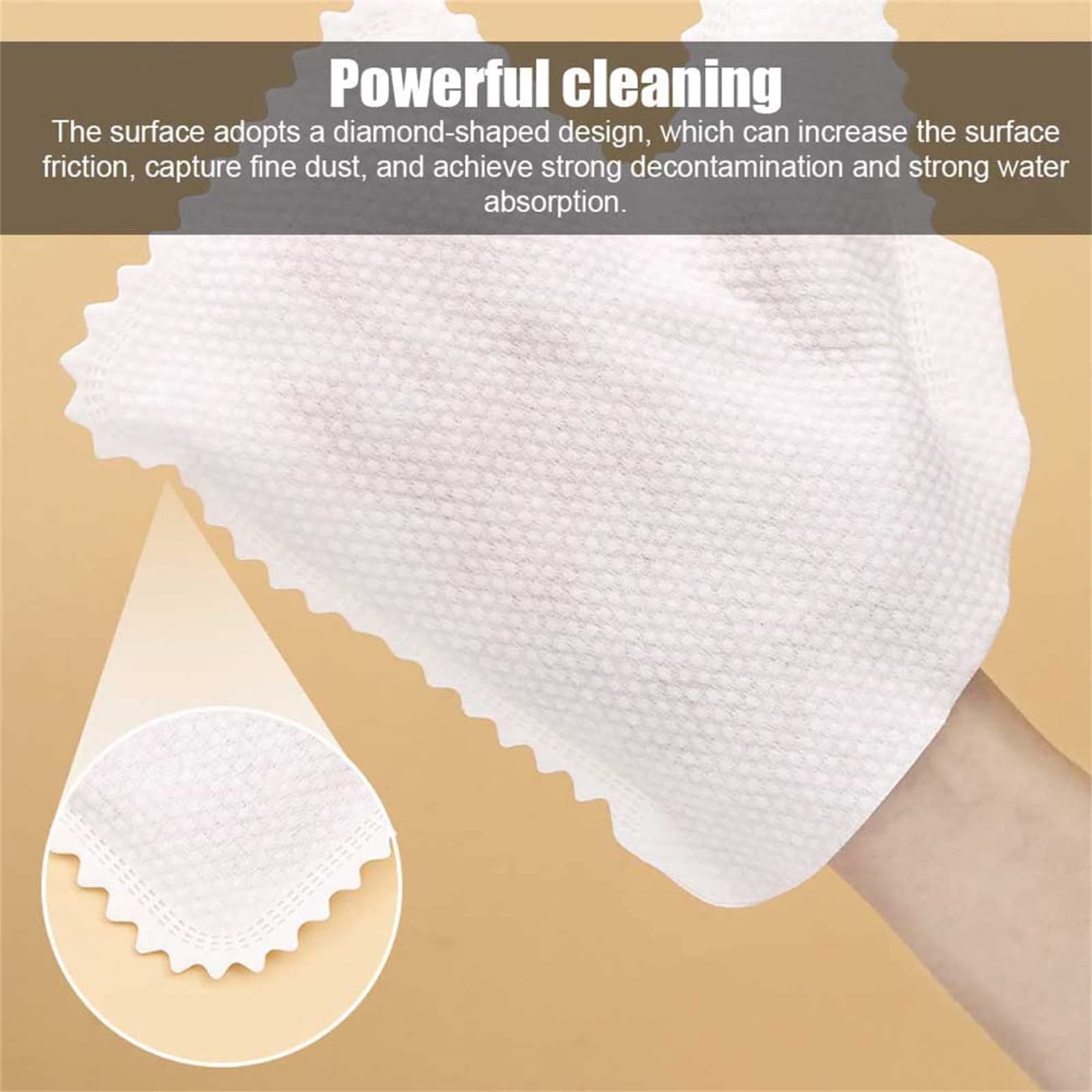 Guantes de Limpieza de Escamas de Pescado no Tejidos Reutilizables Lavables Electrostáticos para Eliminar el Polvo Paño de Limpieza de Microfibra, para Vidrio Utensilios de Cocina,60pcs