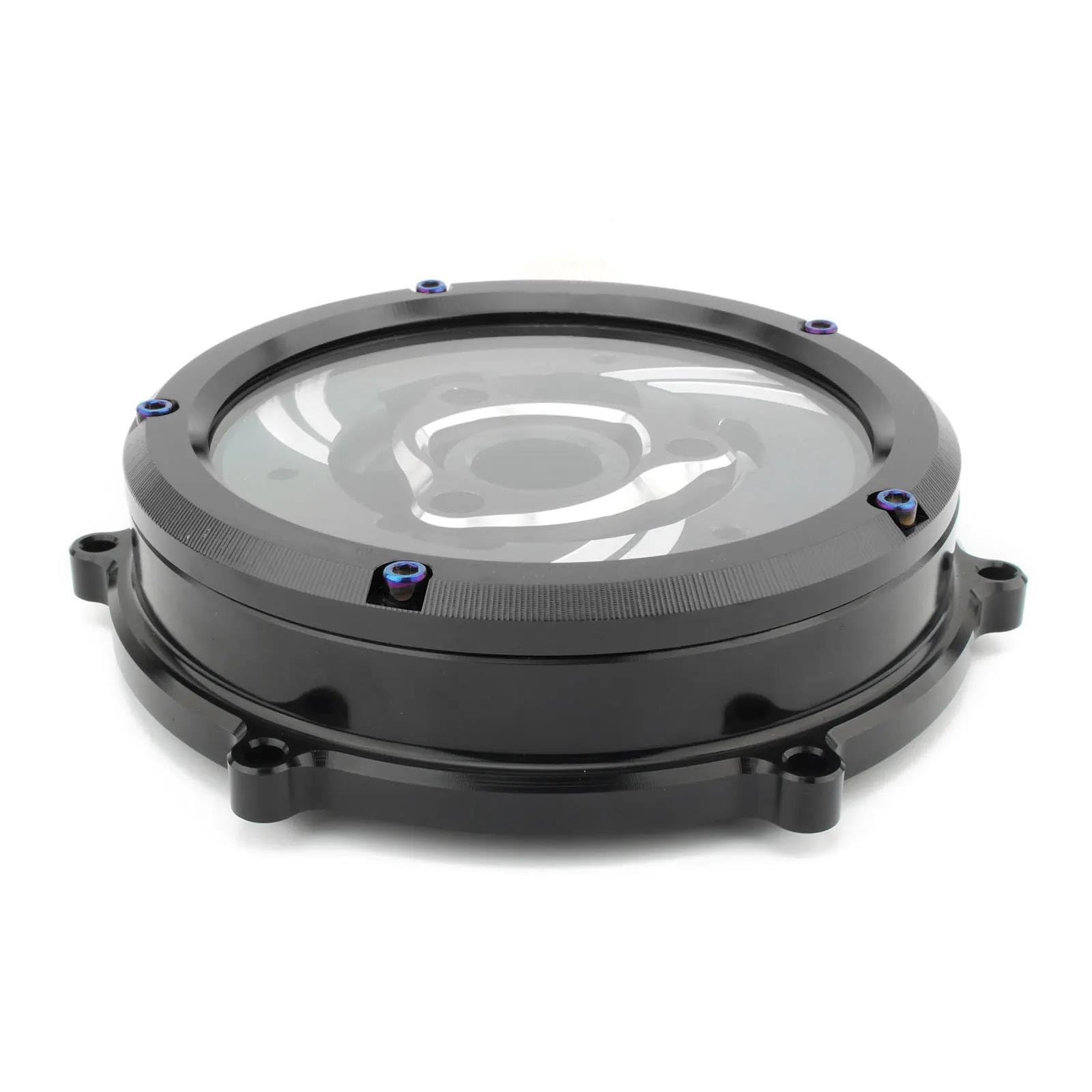 Cubierta de protección Protector De Retén De Muelle para Tapa De Embrague, Motor De Competición, para Ducati para Panigale V4 2018-2023, Kit De Placa De Presión(Nero)