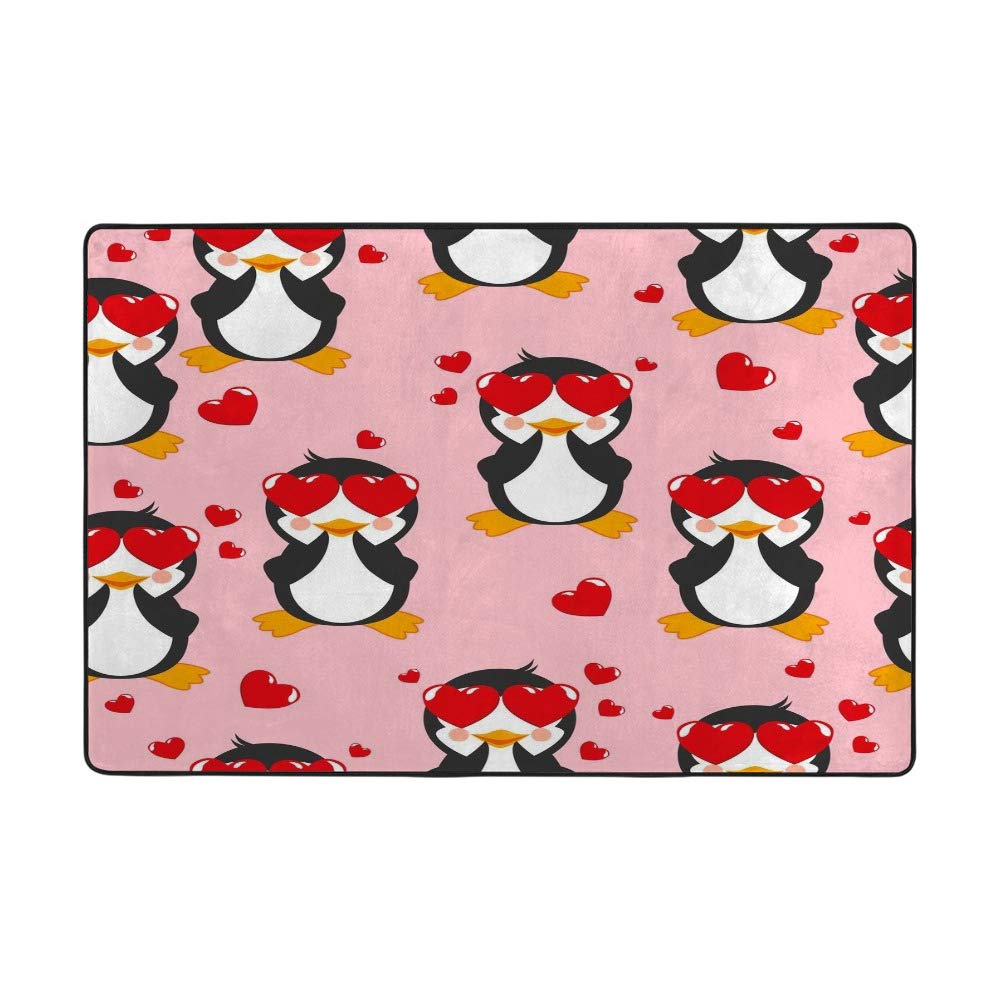 Tapis de maison polyester grand format CHEHONG motif pingouin moderne salon et patio