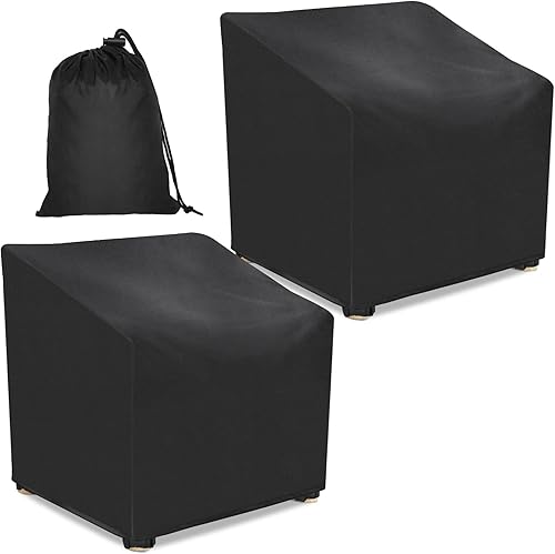 Fundas para sillas de patio, 34 pulgadas de ancho x 39 pulgadas de profundidad x 34 pulgadas de alto, fundas impermeables para sillas de exterior,