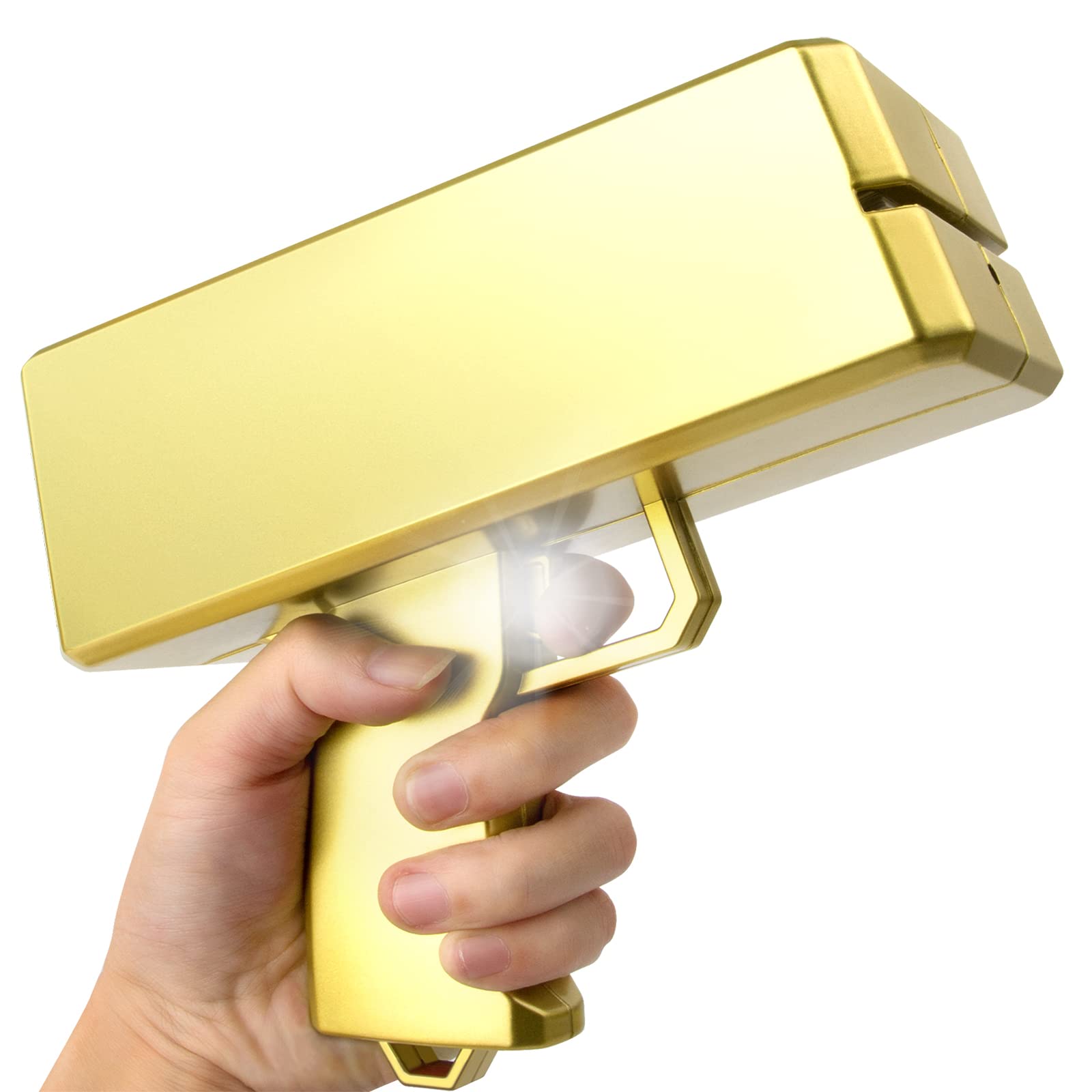 Wowok Gold Money Guns Shooter, Super Money Gun Make it Rain Toy Gun, Handheld Spary Cash Gun for Game Movies Party Supplies(Golden)