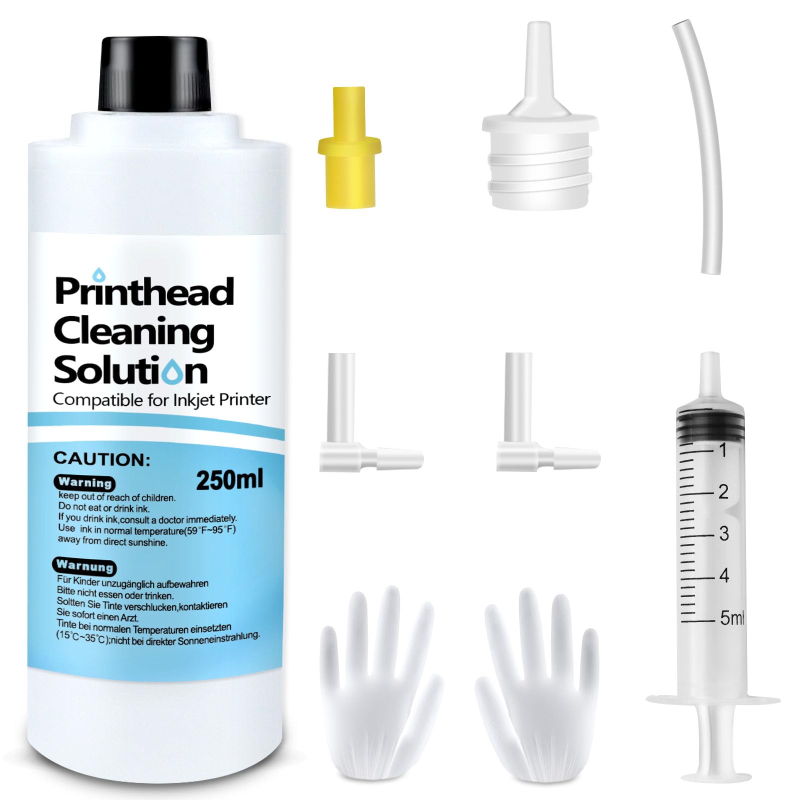 Printer Cleaning Kit 250mL, Printer Head Cleaning Kits for Epson