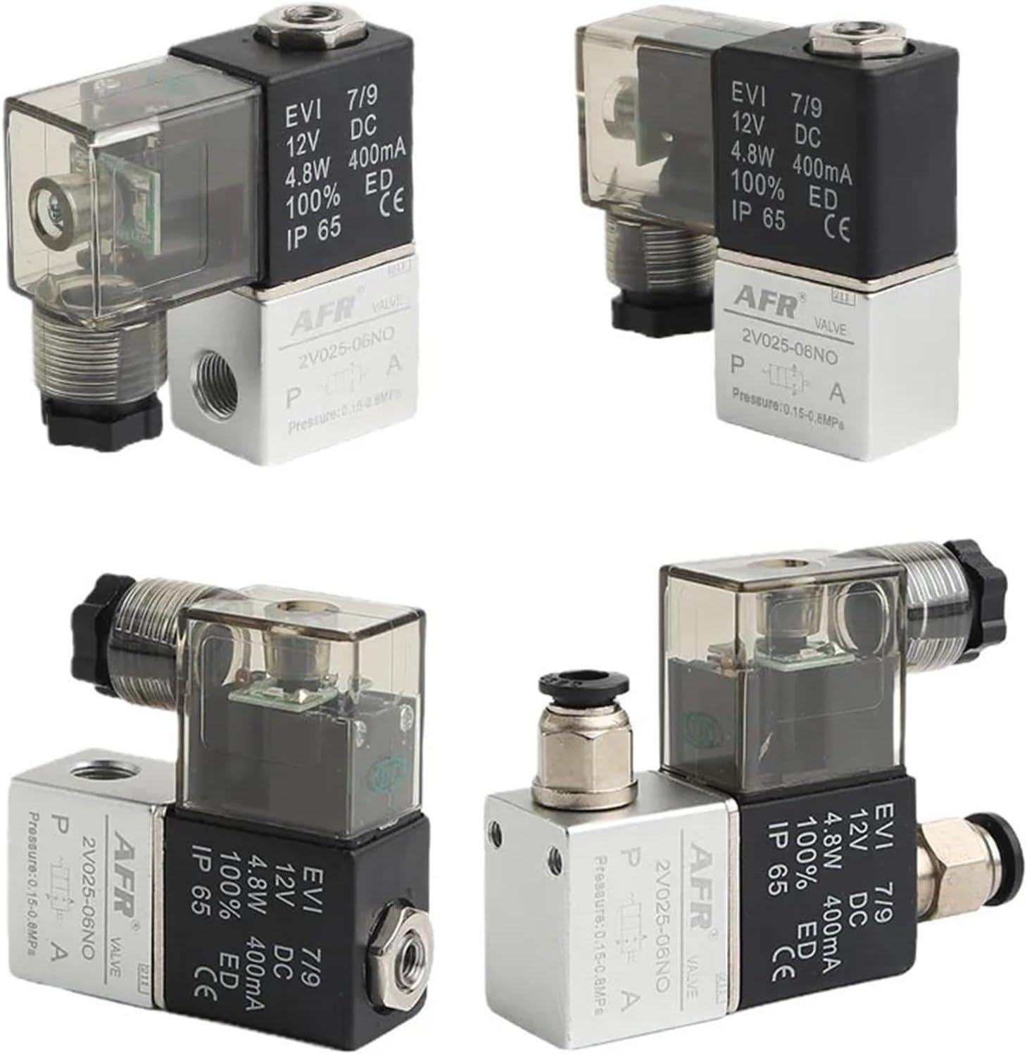 1pcs Pneumatic Solenoid Valve - 2-Position, 2-Port Normally Open Gases Solenoid Valve for Pneumatic Applications(DC12V 8mm Hose Pipe)