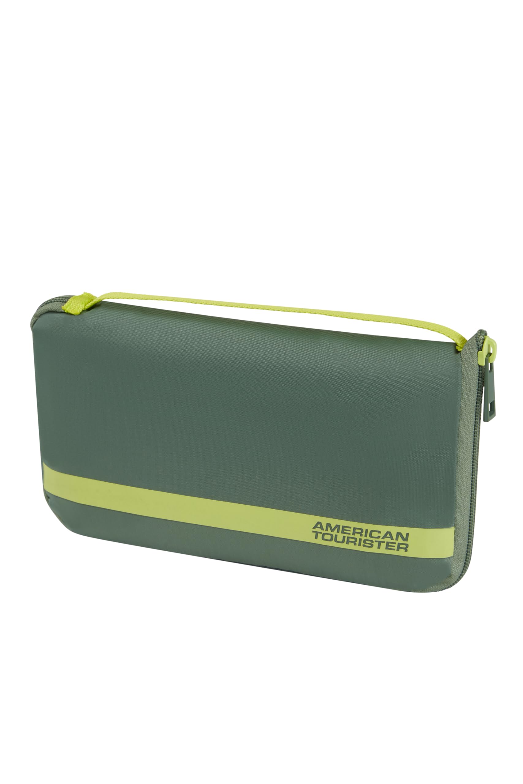 American Tourister - Luggage Cover L, Foldable Suitcase Cover, Travel Suitcase Protection, 71 x 50 x 30 cm, Olive/Lime