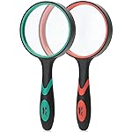 Mr. Pen- Magnifying Glass, 2 Pack, 10X Magnifier, 75mm Glass Lens, Magnifier for Reading, Magnifying Glasses for Close Work, Red&Green
