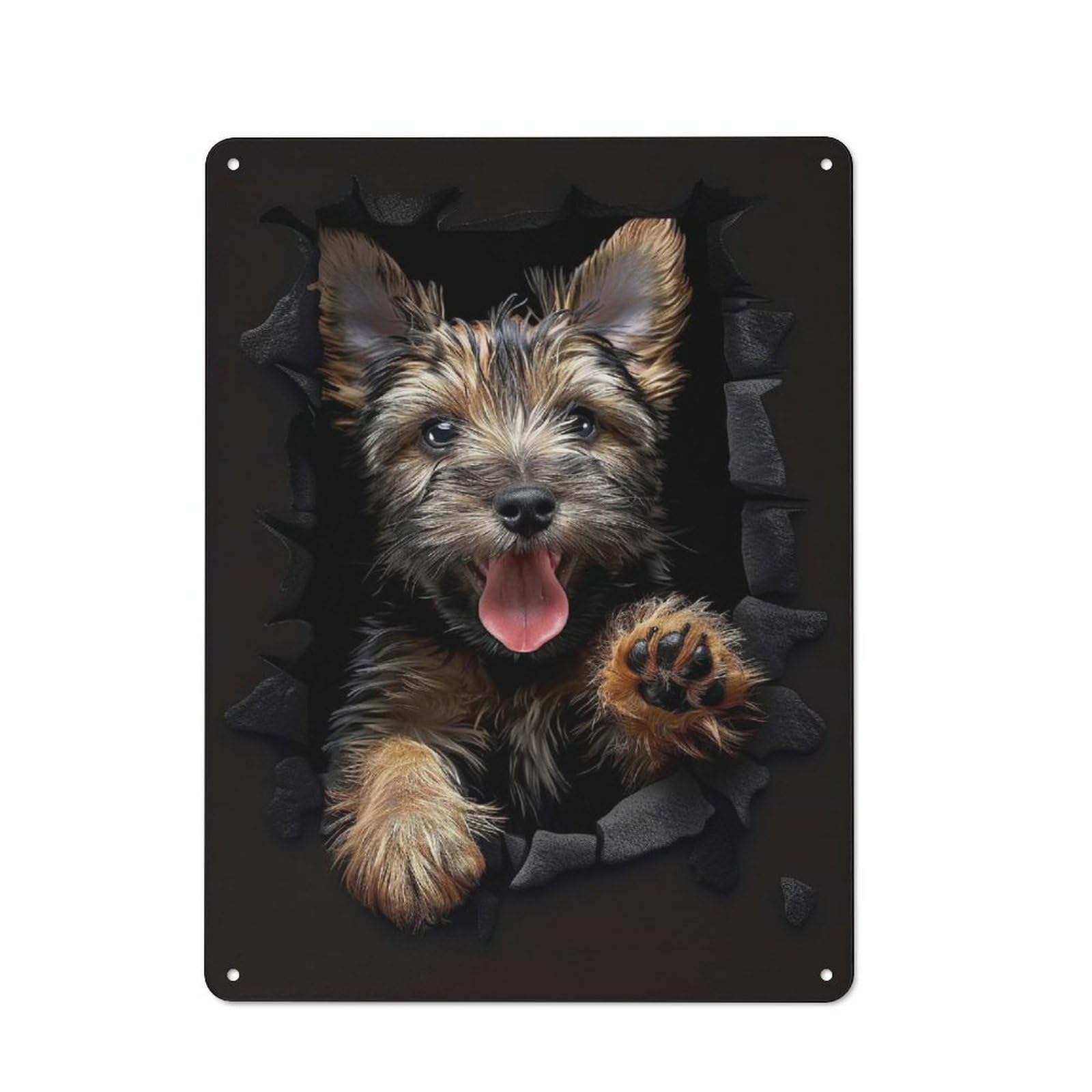 Junmoney Style-10 Vintage Tin Sign 40X30cm With Scottish Terrier For Man Cave Or Games Room, For Winter Room Styling In Man Cave And Games Room