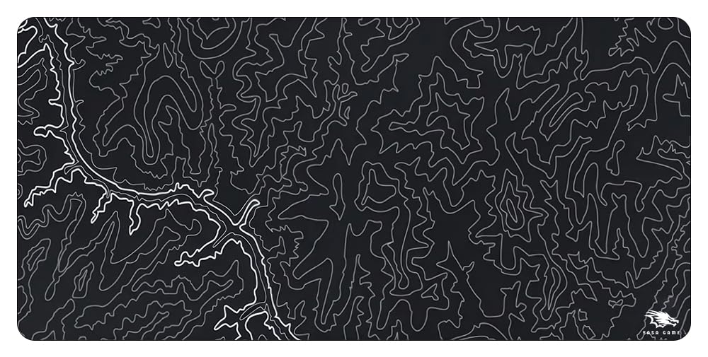 Mouse pad Extended Large Gaming Mouse Pad XXL & XXXL Full Desk Cyanide style & Mousepad Non-Slip Rubber Base Big Keyboard Mat with Stitched Edges for Gaming (Cyanide Black,120x60cm)