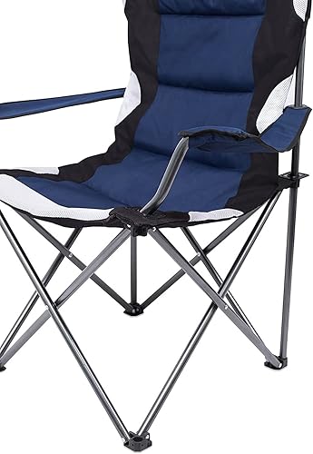 Miniatura 2 de Paquete de 2 sillas plegables acolchadas para campamento artículos deportivos camping y senderismo muebles de campamento silla plegable acolchada