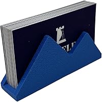 Vista 1 de Chatelet Mountain Silhouette Design - Soporte para tarjetas de visita Exhibe con estilo tarjetas de visita y decora escritorios de oficina (azul)