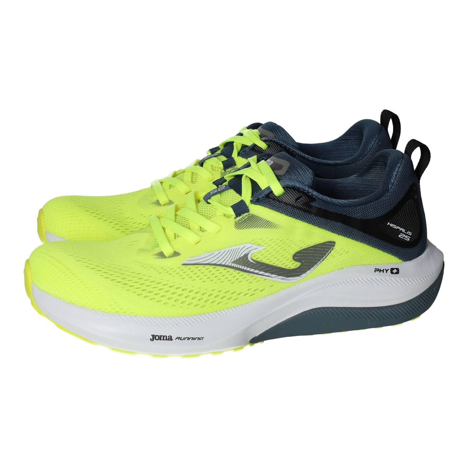 Joma RHISPW2609 Calzado Running Amarillo flúor con Mesh Transpirable, Cordones, Drop 10 mm y Suela Resistente Hombre Deportivos Amarillo Fluor 45