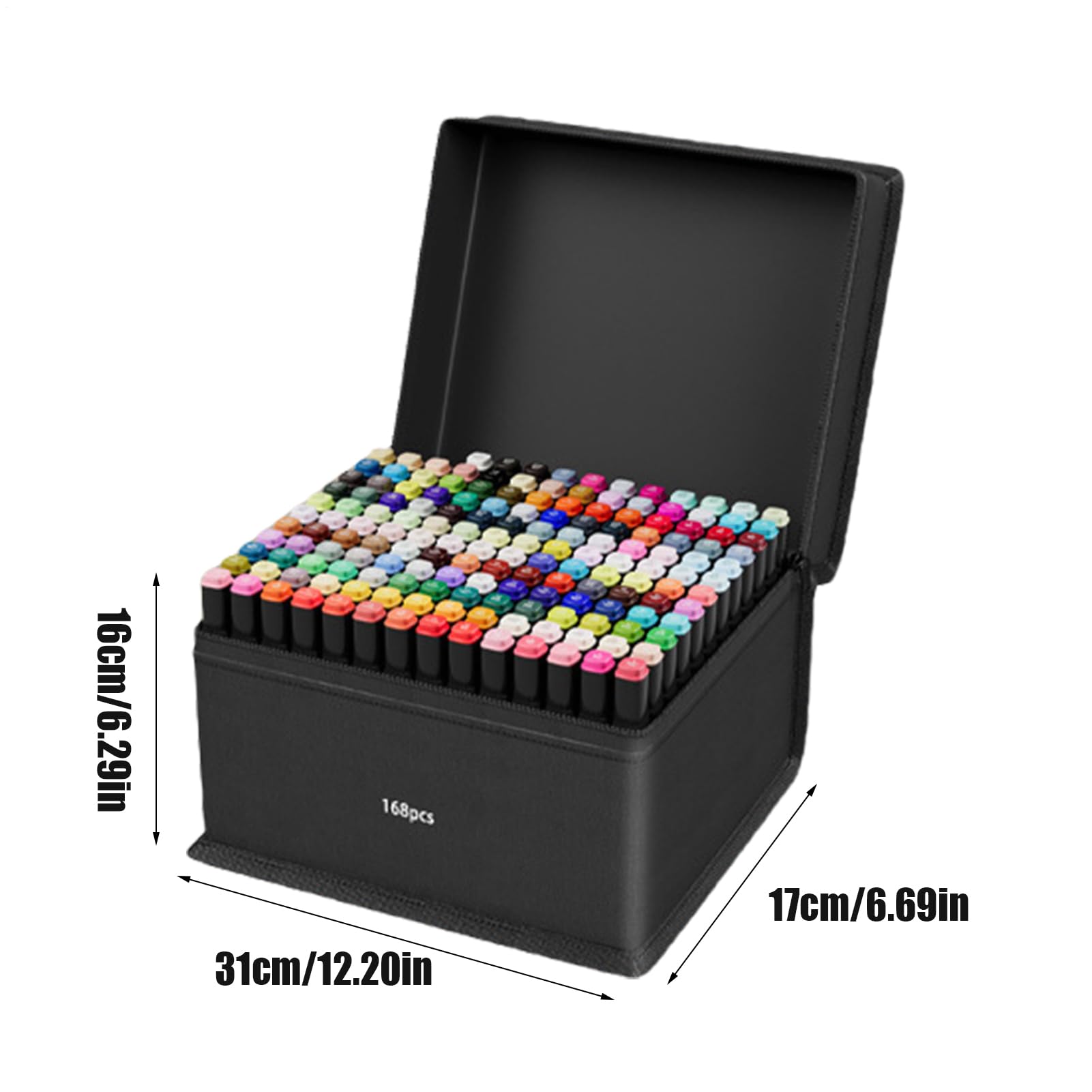 Cienkopisy z Cienką Końcówką Markery Artystyczne Zestaw Do Kolorowania | 168 Kolorów Art Supplies Szkolne Przyborniki, Narzędzia do Tworzenia Rysunków, Szkiców, Malowania i