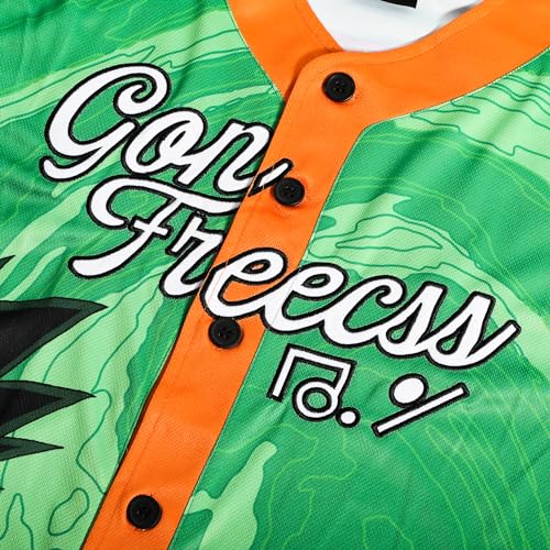 Camiseta de béisbol de manga corta verde Hunter X Hunter Gon Freecss miniatura 4