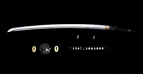 Miniatura 61 de siwode Katana hecha a mano de espiga completa, afilada, aleación Tsuba japonesa samurái, acero de alto carbono 1060, T10 1095, 40 pulgadas