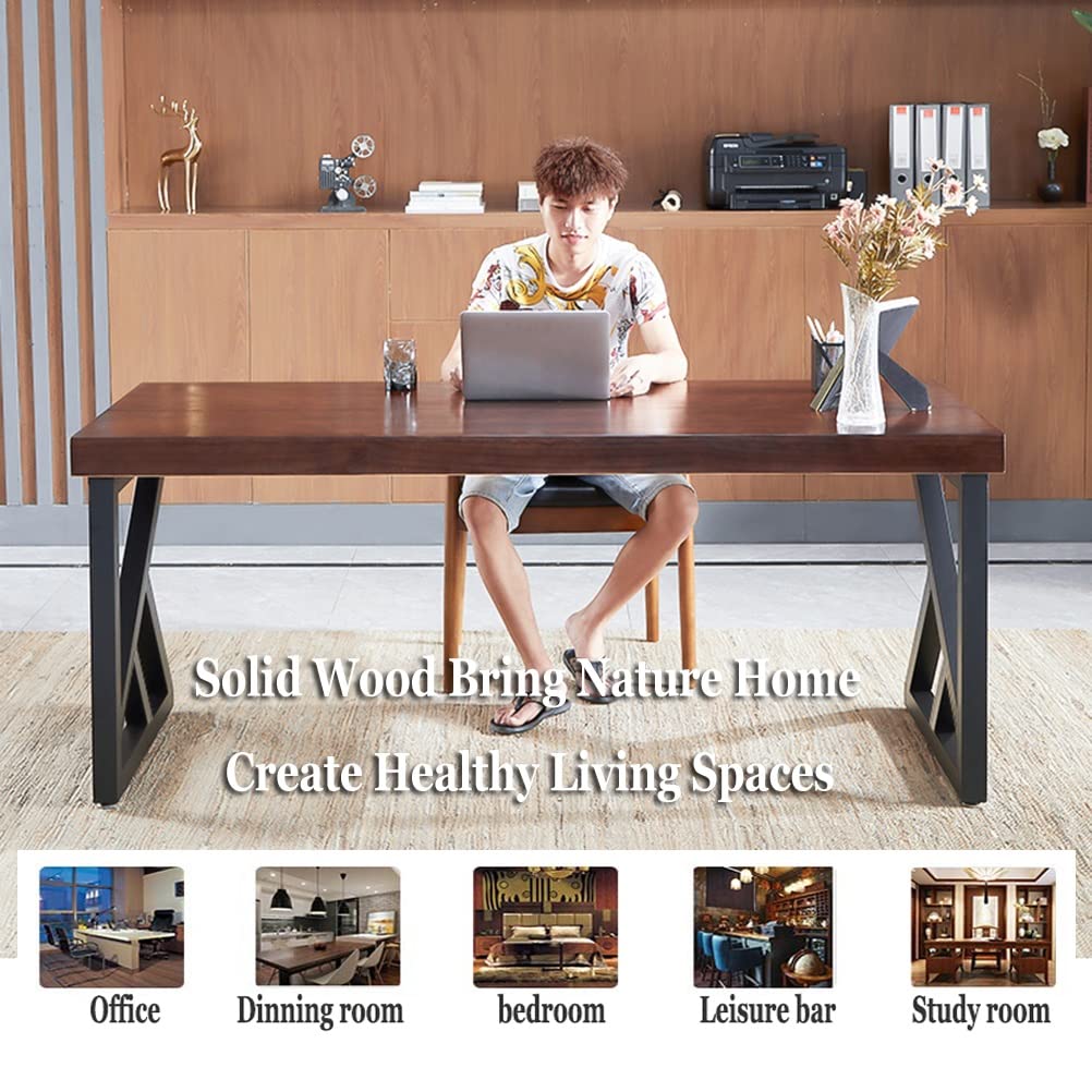 Dark Brown Wood Desktop