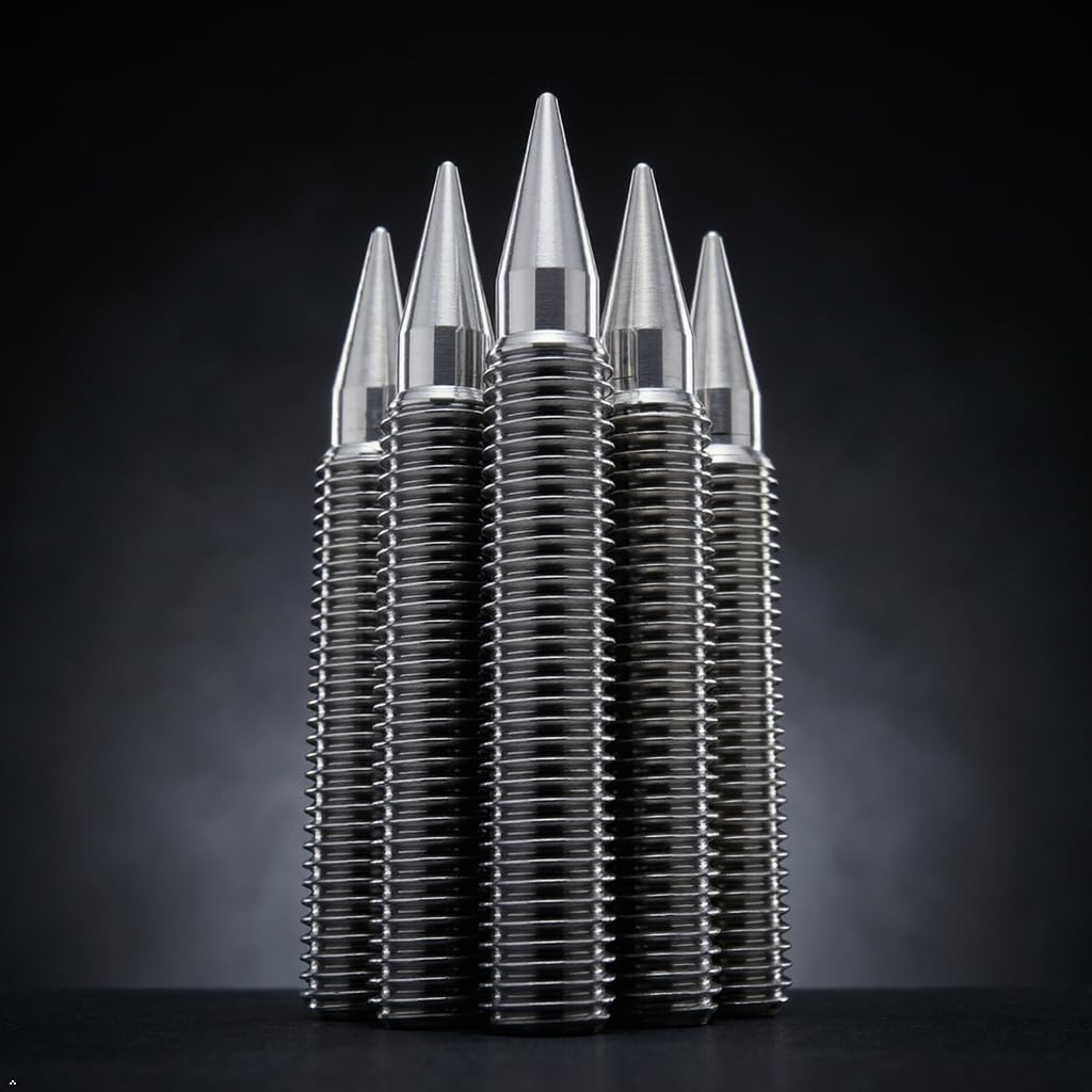 PrecisionGeek M10 L-75mm INOX Haut-Parleur Pointes de découplage/Cônes + Douille hexagonale Lot de 4