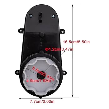 Amazon.com: 12V390 20000RPM Aperture 0.47in Gearbox with DC